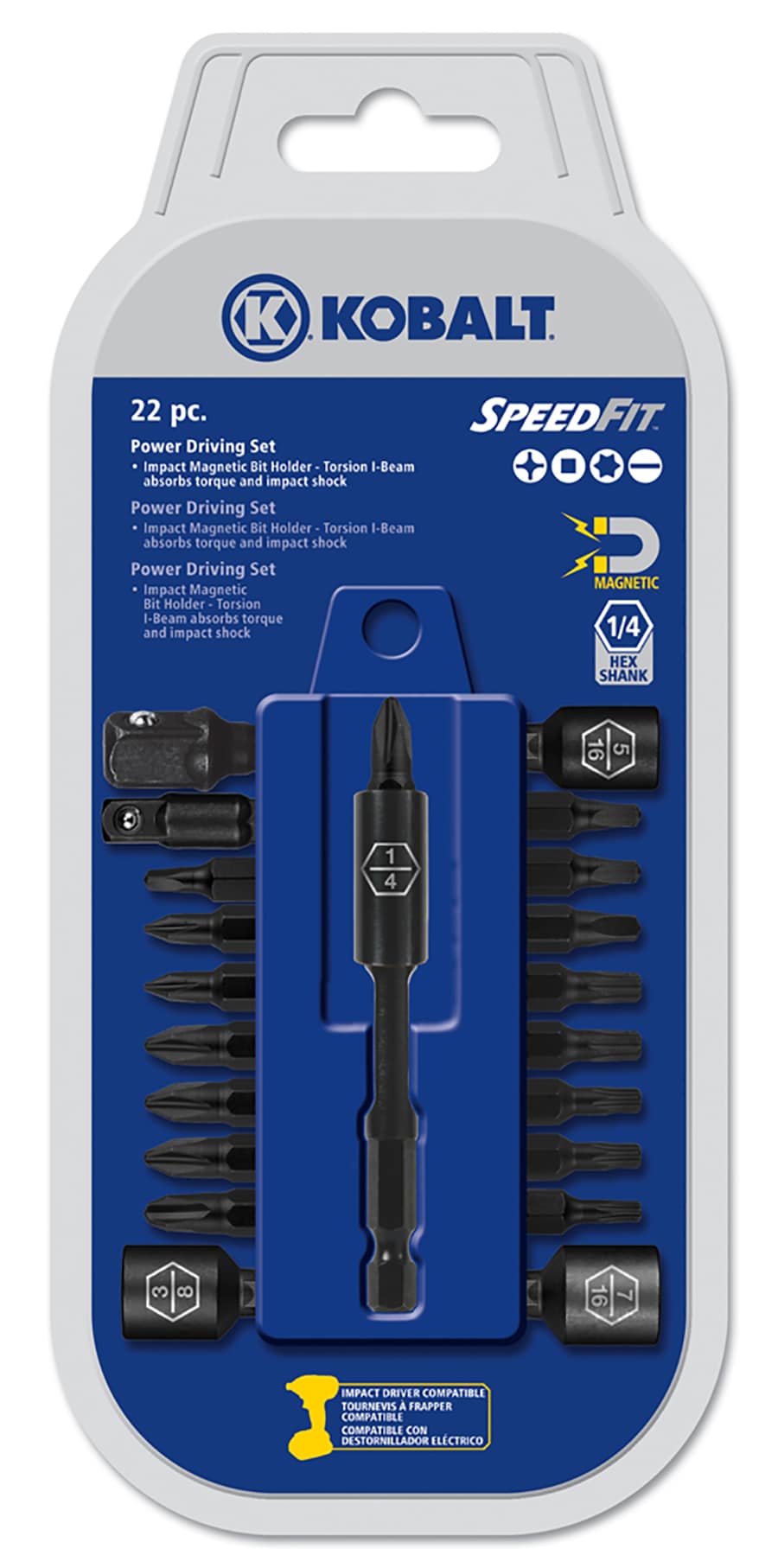 Kobalt 89839 Screwdriver Bit Set (22-Piece)