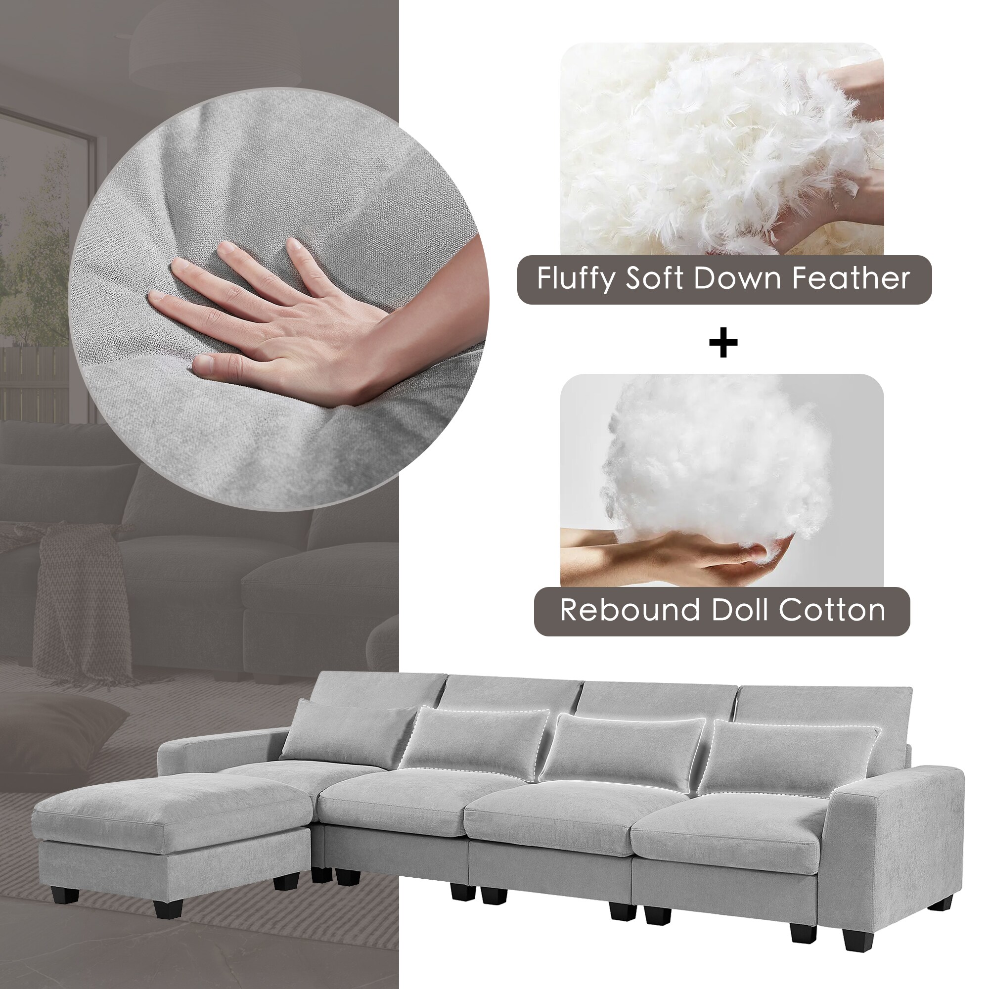 ModernLuxe WY000332AAE Sofas-Loveseats - View #13