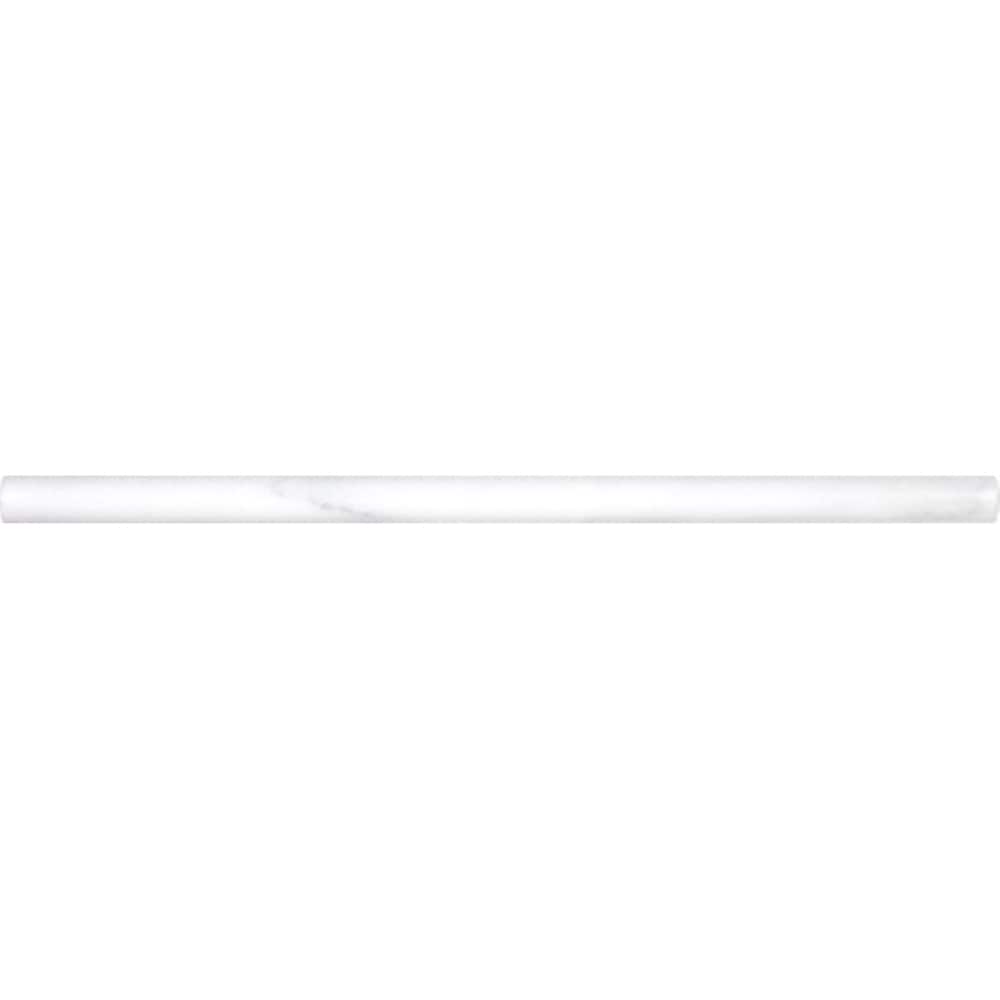 Satori 20-600 Venatino 5/8-in x 12-in Polished Marble Pencil Tile ( 0.04-sq ft / Piece )
