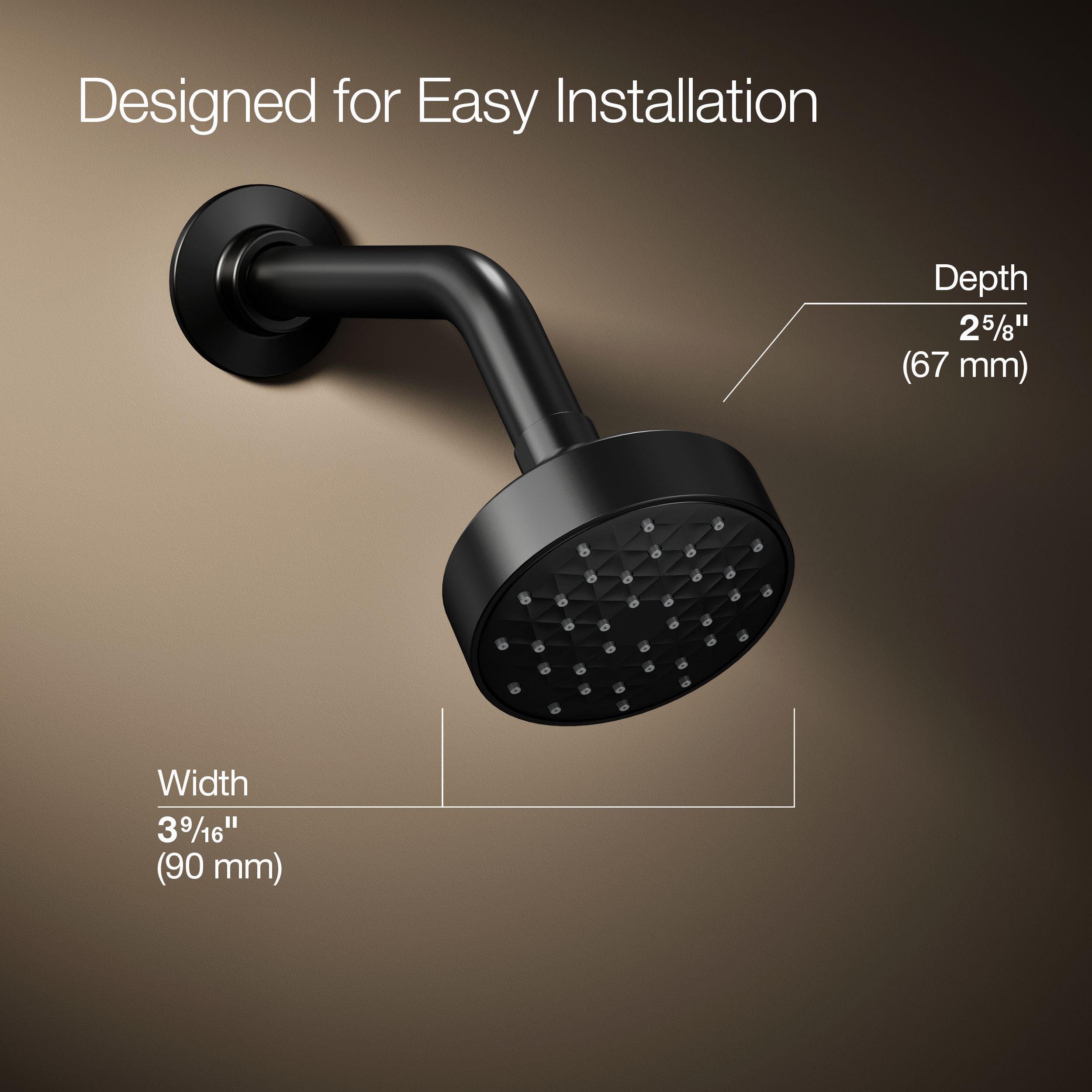 KOHLER K-13688-2MB Fixed-Showerhead - View #3