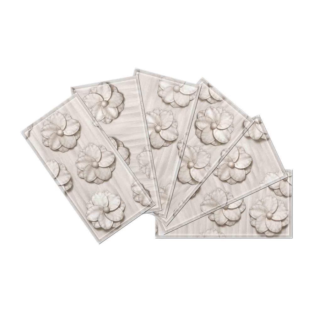 Instant Mosaic 4430101 Upscale Designs 64-Pack Multicolor 3-in x 6-in Glossy Glass Random Wall Tile