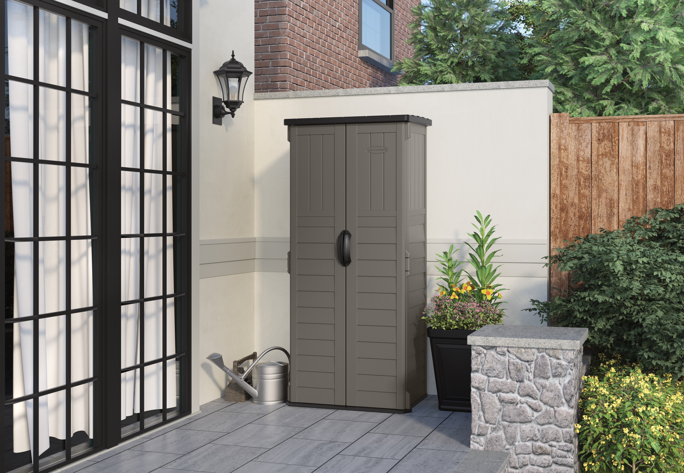 Vertical Storage Shed Suncast, Gray