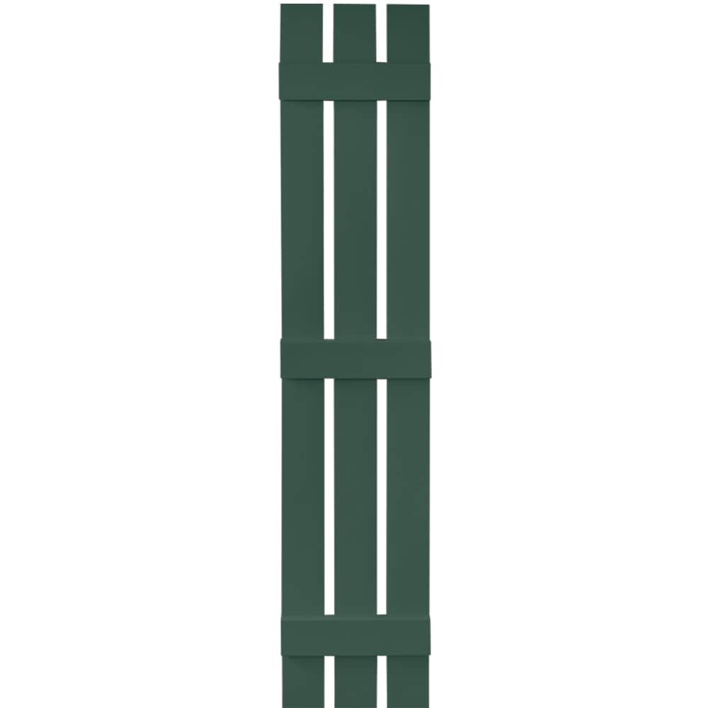 Vantage V5371267028 11.875-in W x 67-in H Forest Green Board and batten Spaced Exterior Shutters ( 1 -Pack )