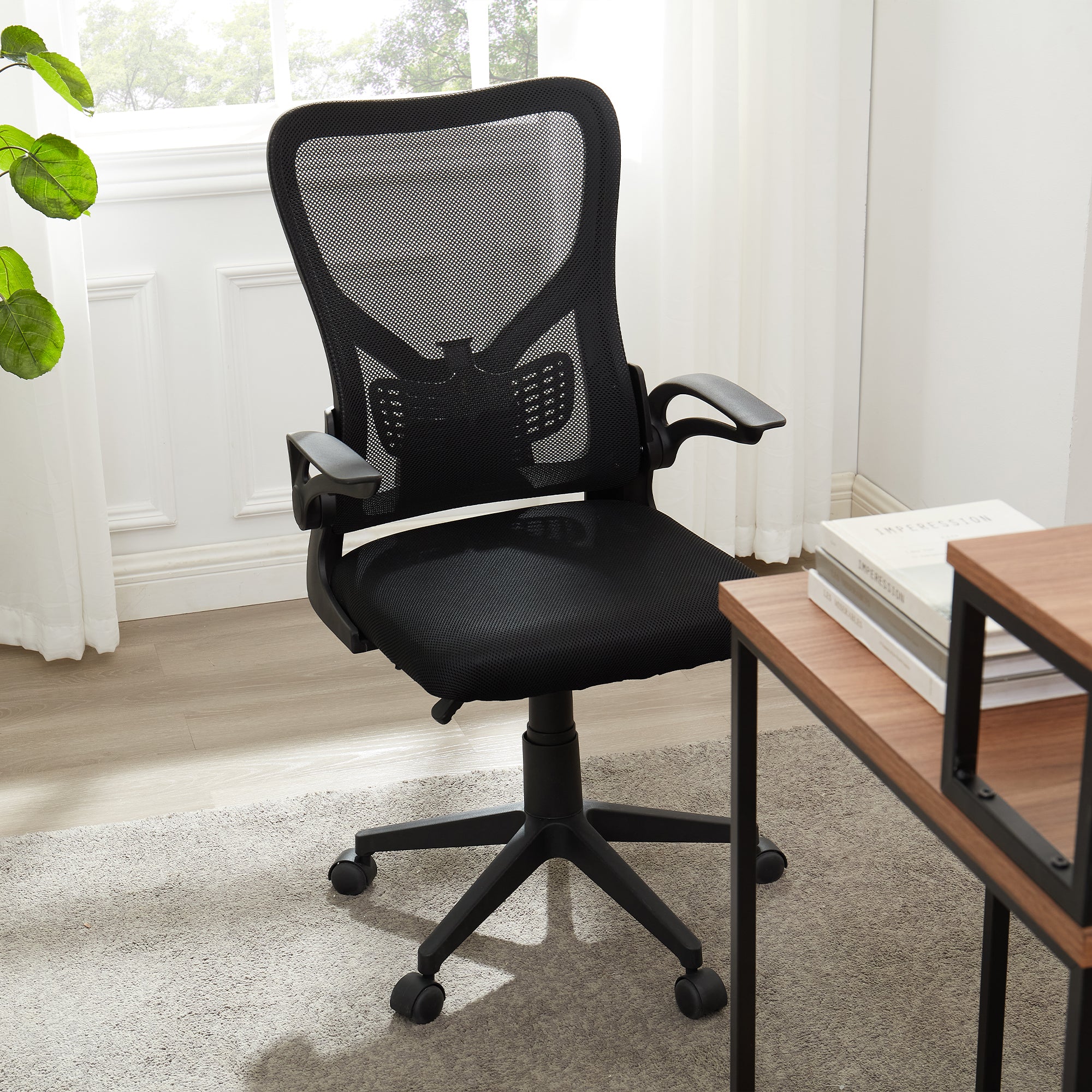 Vecelo LOE-OC19-BLK Office-Chairs - View #2