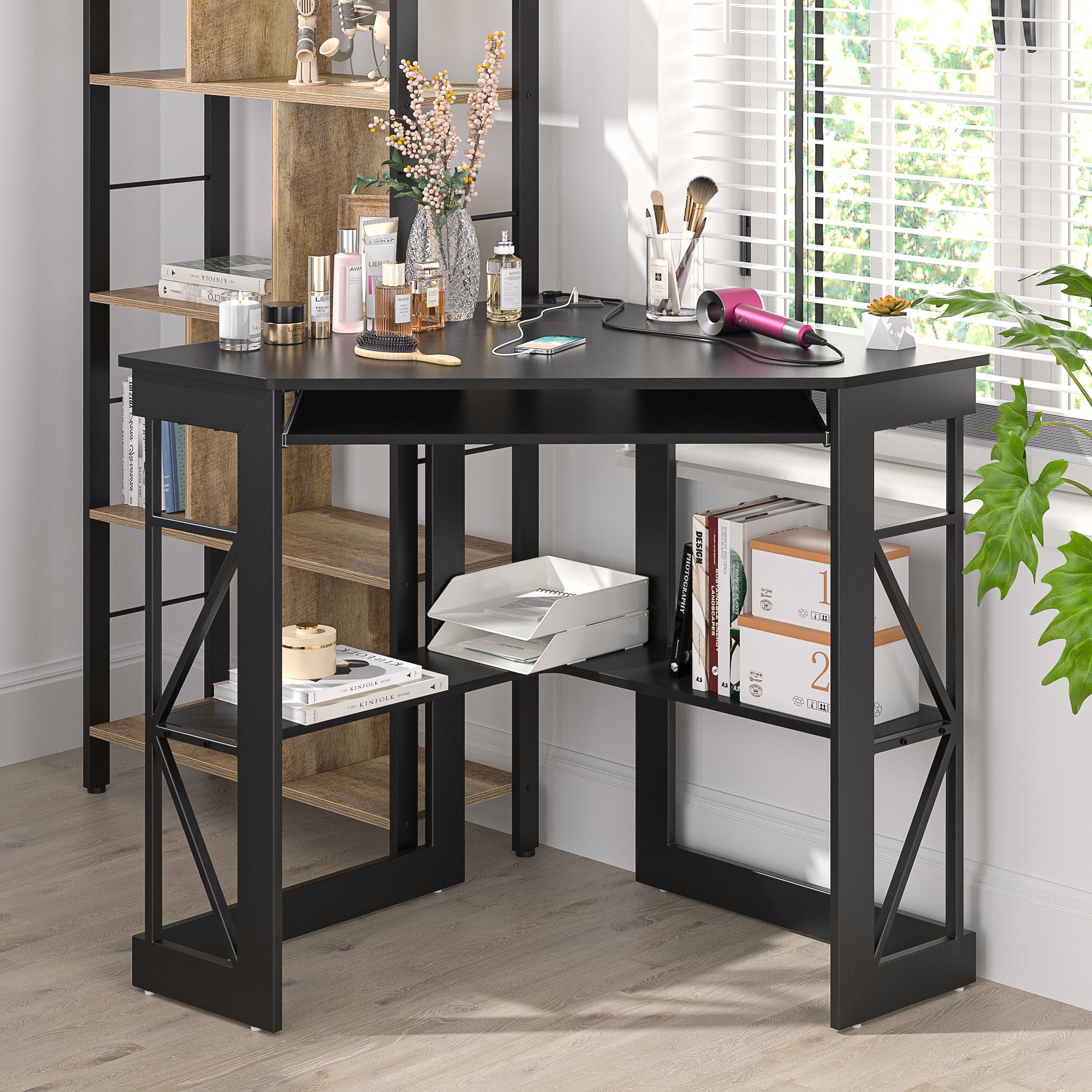 Vecelo LOE-XJM-CD03-BLK-UP desks - View #2