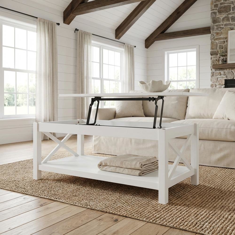 FurniFact BO4035207WHT Coffee-Tables - View #2