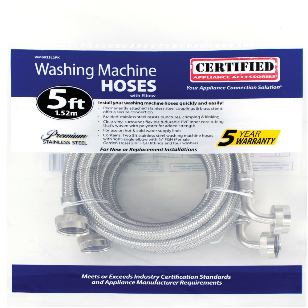 Certified Appliance Accessories WM60SSL2PK Appliance-Supply-Line-Drain-Hose - View #7