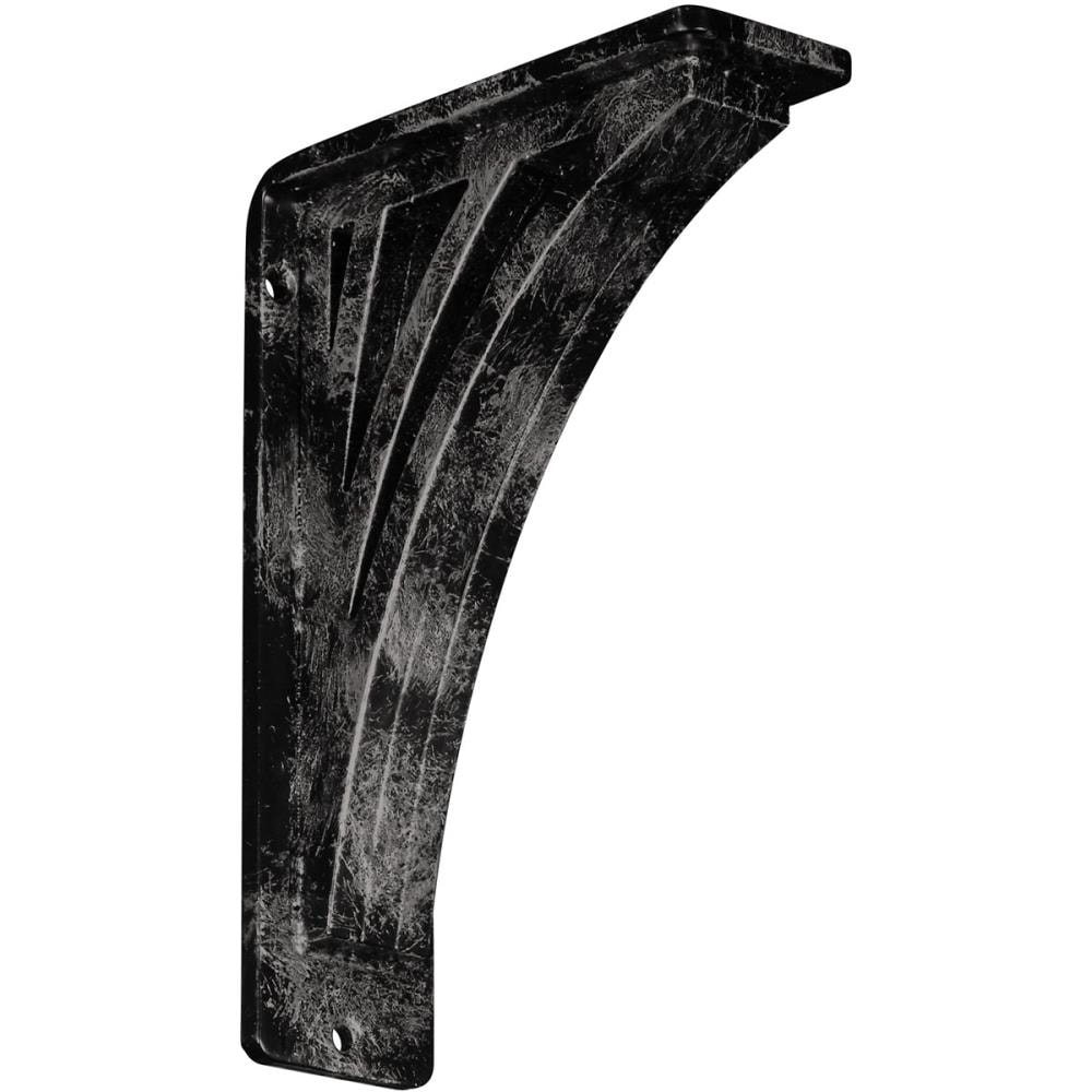 Ekena Millwork BKTM02X05X08TNEAWS Nevio 5.5-in x 2-in x 8-in Gray Wrought iron Mounting bracket