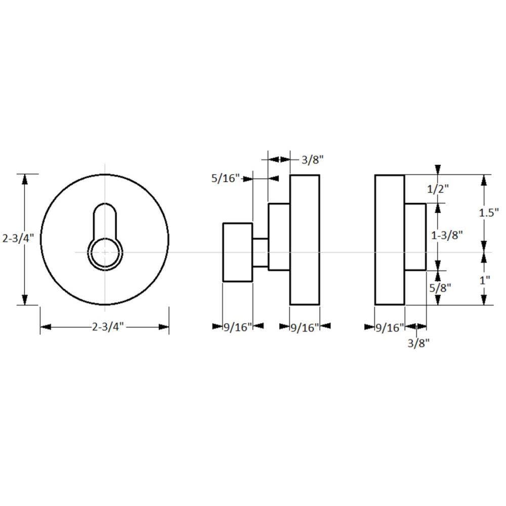 Design House 581850 Door-Deadbolts - View #3