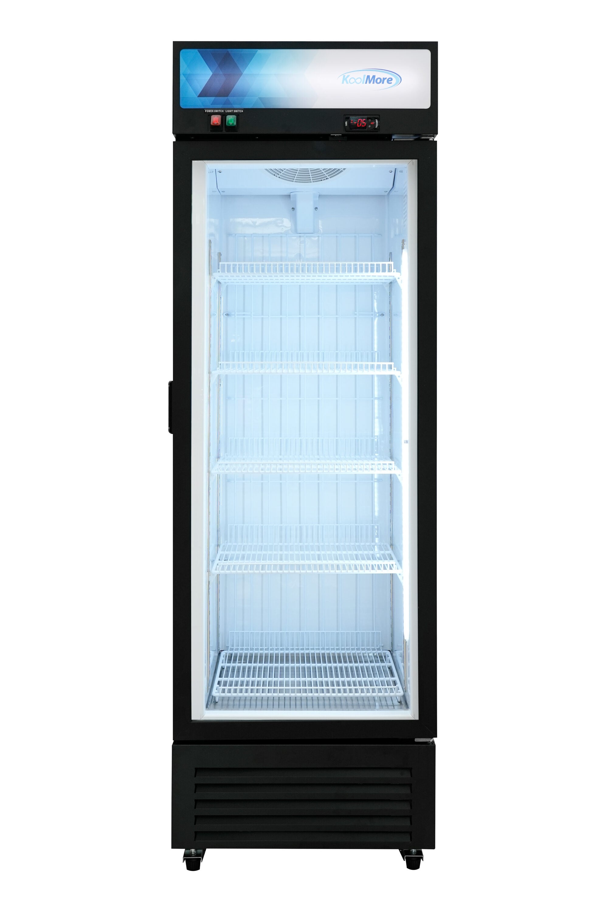 KoolMore 11.1-Cu. Feet Upright Frost-free Commercial Freezer in Black #LOW-KM-MDF-1GD-12C
