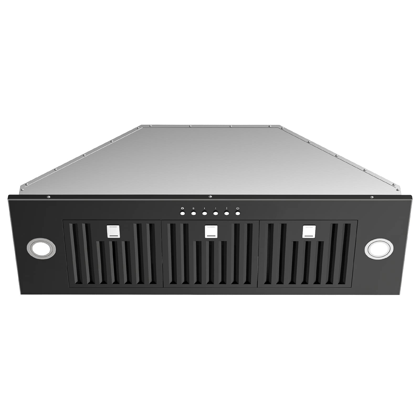 DIVAN DHB01-36B 36IN 900CFM Insert Under Cabinet Stainless Range Hood with 4-Speed Soft Touch Panel Control