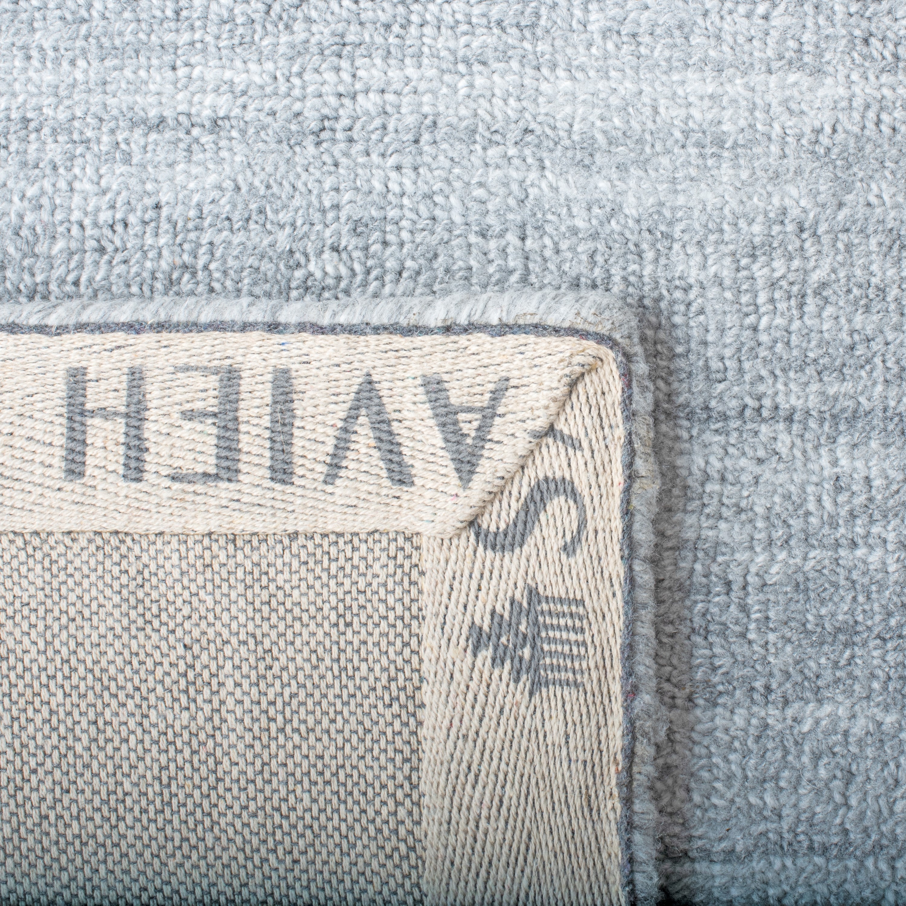 Gray Hand-Knotted Viscose Square Area Rug, 3' x 5'