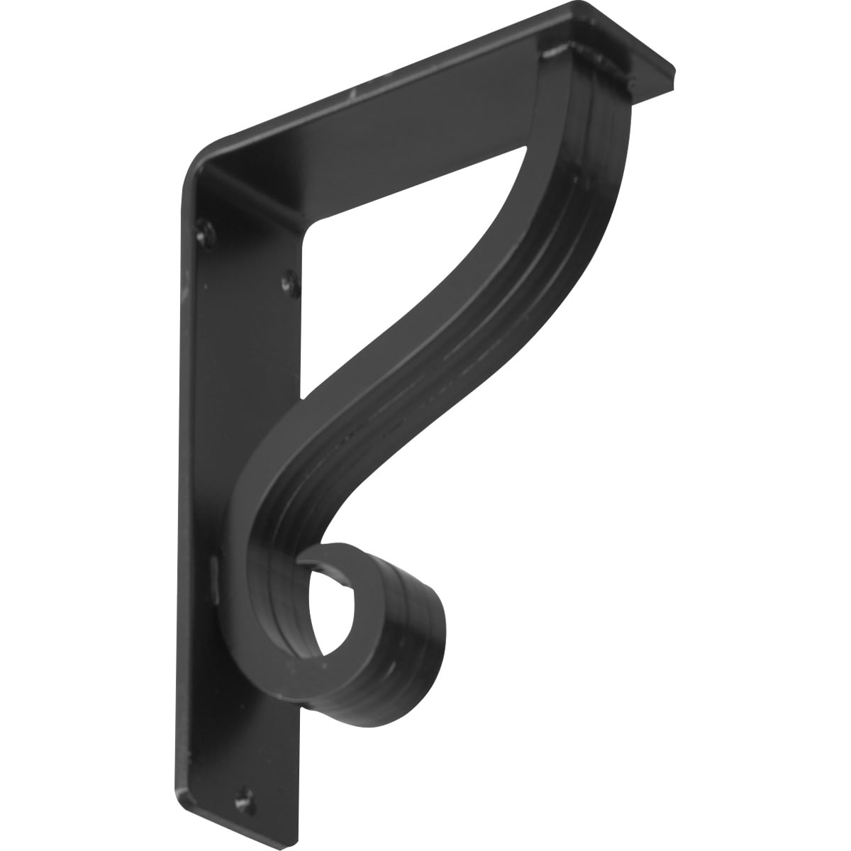 Ekena Millwork BKTM02X07X10TAS Ashford Ashford 7.5-in x 2-in x 10-in Black Wrought iron Wall bracket