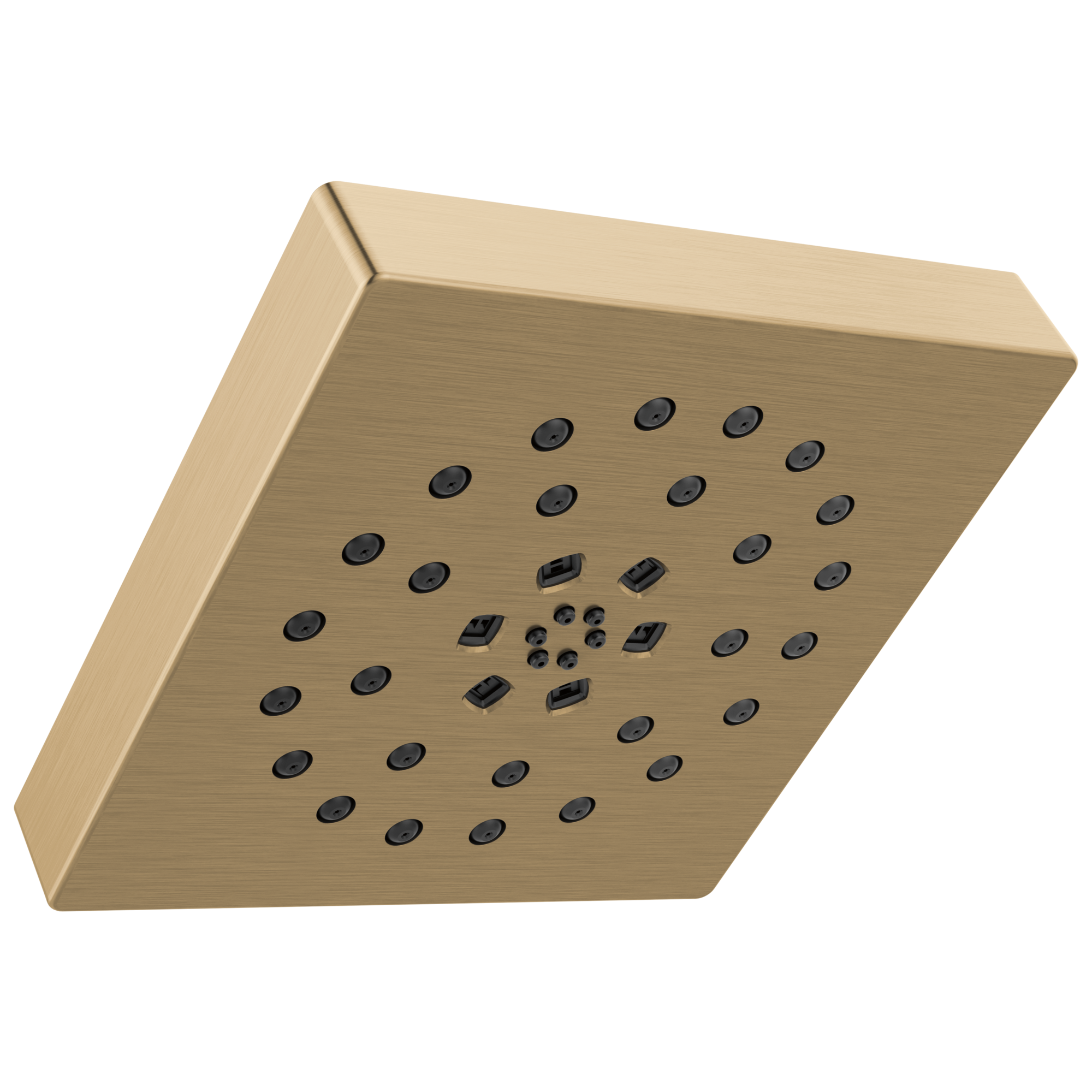 Delta 52484-CZ Universal Showering Components 4.0 -Spray Champagne Bronze 7.8125-in Square Fixed High Pressure Shower Head 1.75 GPM