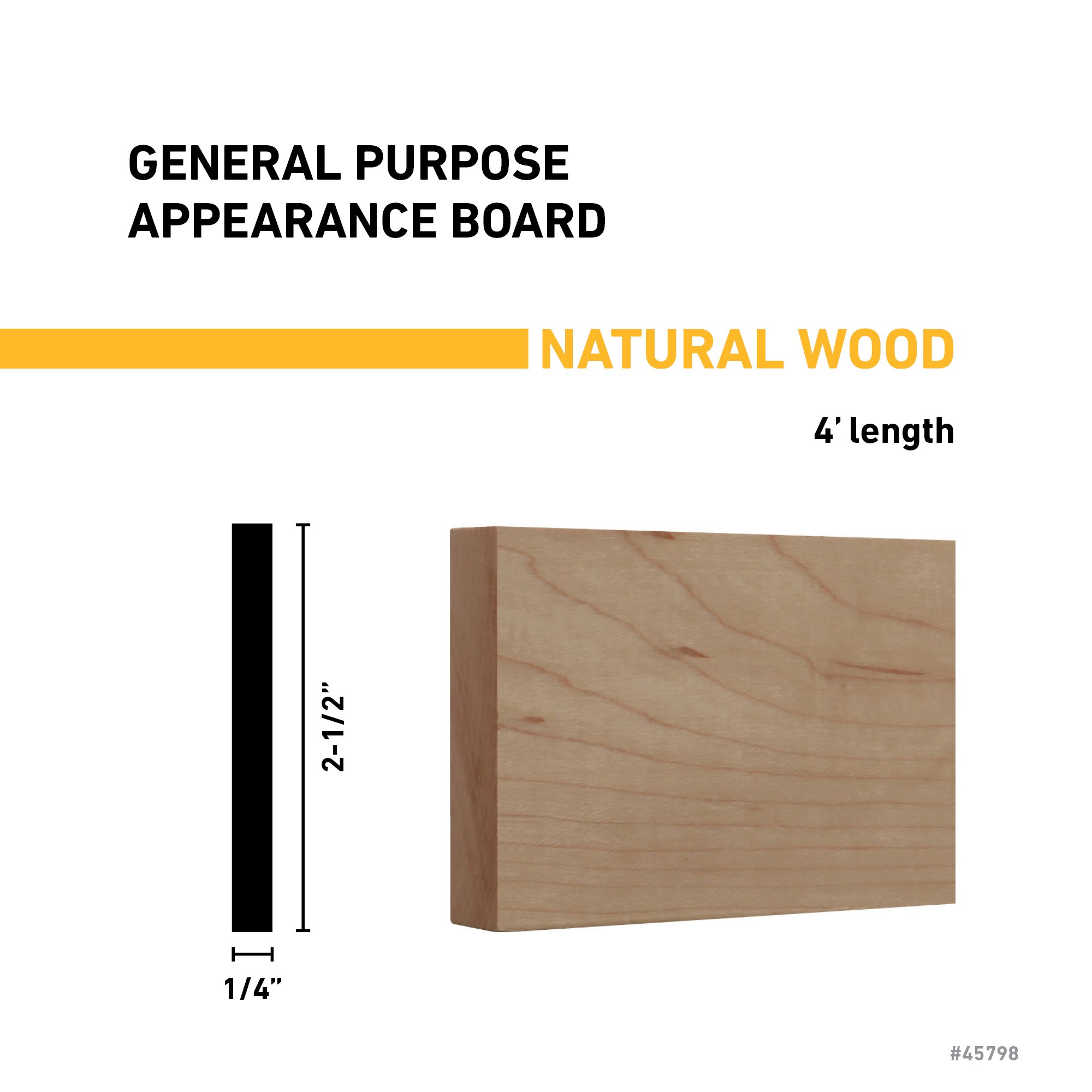 RELIABILT H 14X3 4 MAPLE Appearance-Boards - View #3