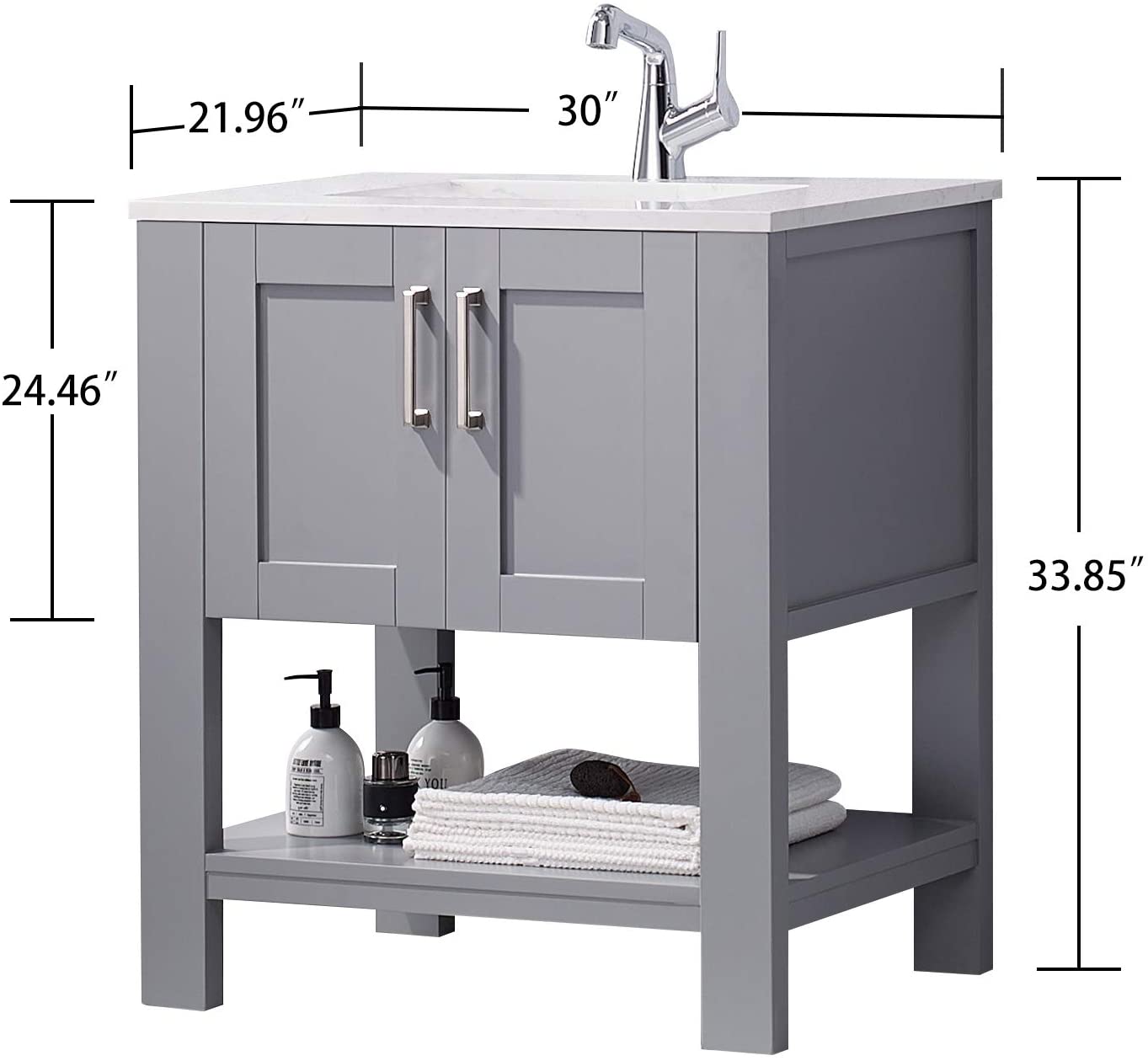 CASAINC CR-FR-D0102HRN24G Bath-Vanity-Combo - View #6
