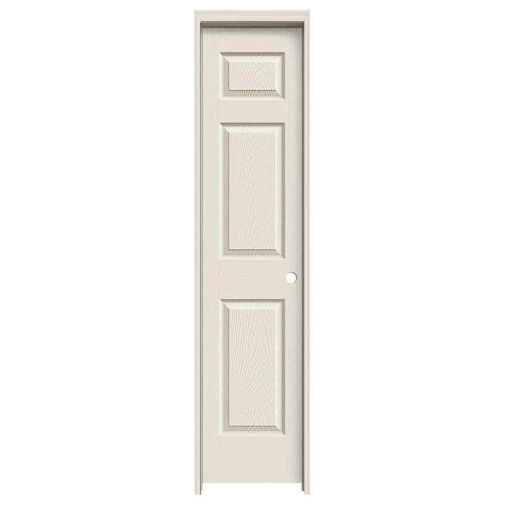 JELD-WEN 18-in x 80-in Primed Hollow core 6-panel Left hand Textured ...