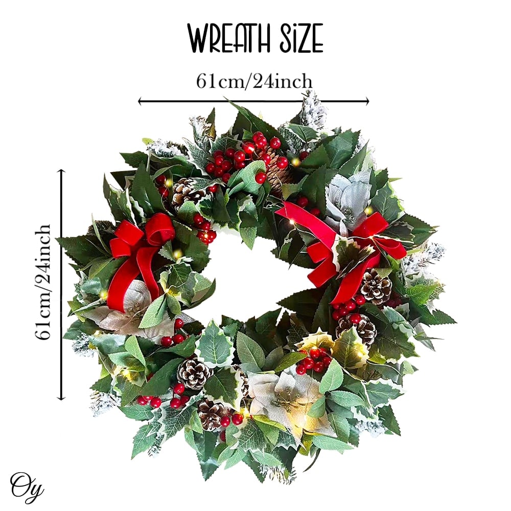 OrnamentallyYou WRTH1008 Artificial-Christmas-Wreaths - View #2