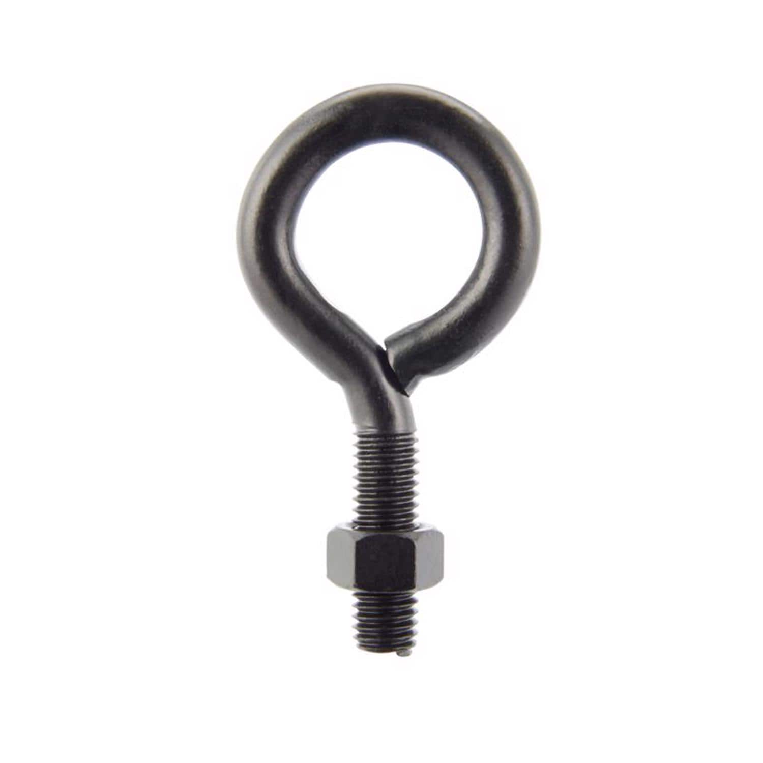 Wright  1/2 in. X 4 in. L Black Steel Eyebolt Nut Included