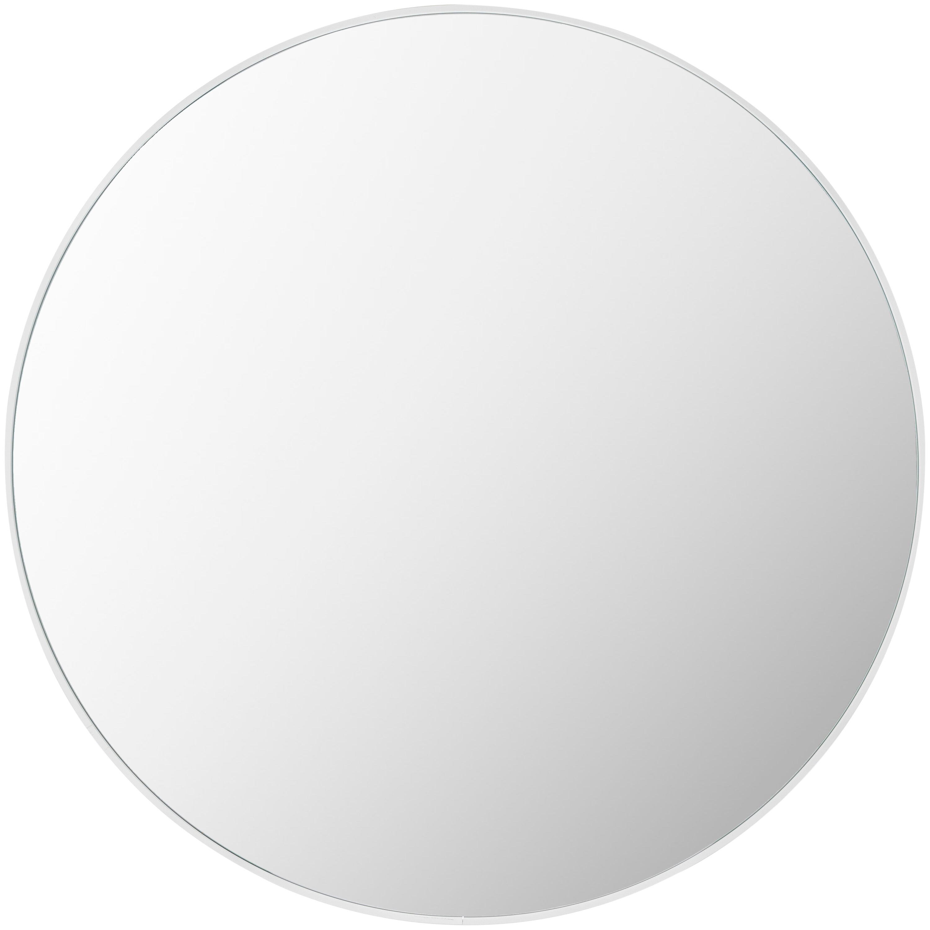 Livabliss RAY041-4040 Aranya 40-in W x 40.0-in H Round White Framed Wall Mirror