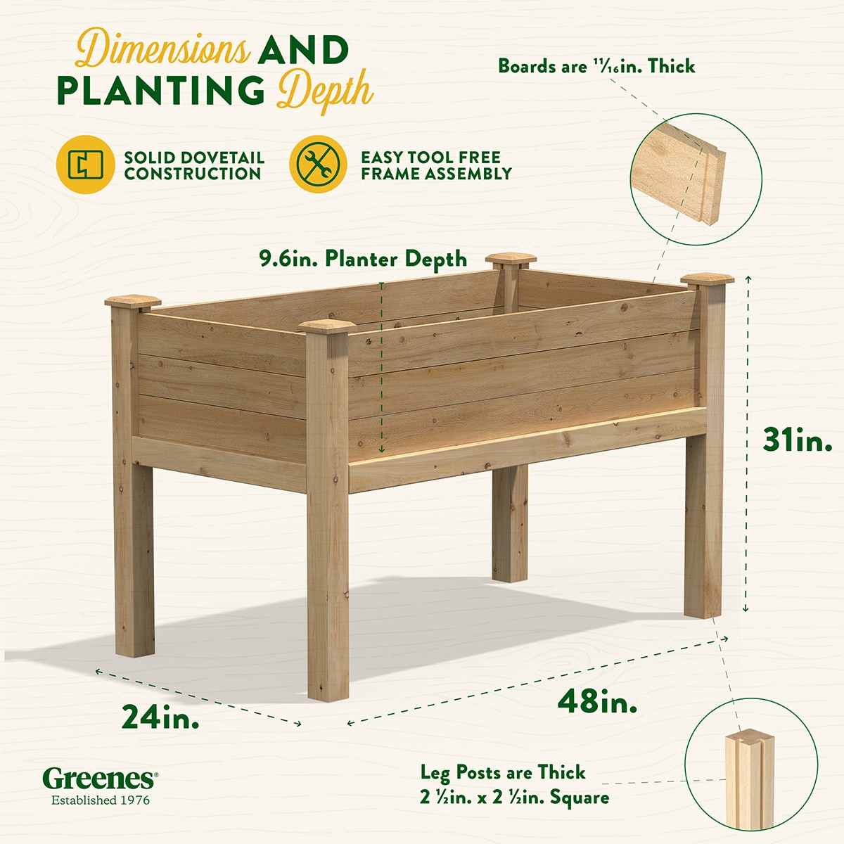 Greenes Fence RCEV2448 Raised-Planter-Boxes - View #7
