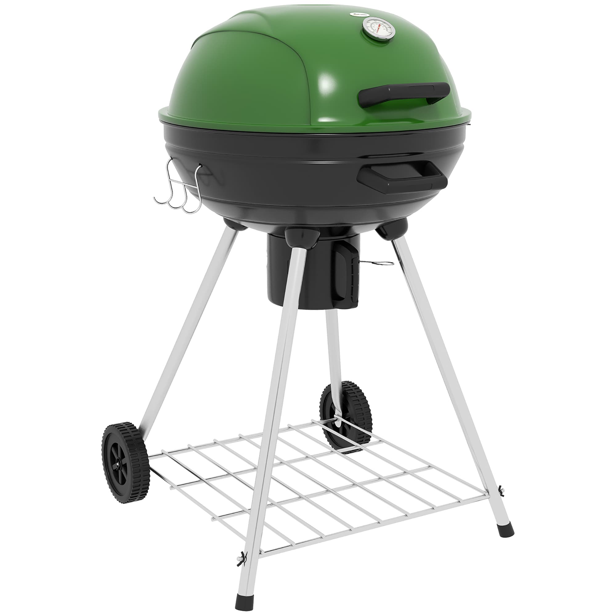 Maocao Hoom JL174300 21-Inch Charcoal Grill Trolley 21.3-in W Green Charcoal Grill