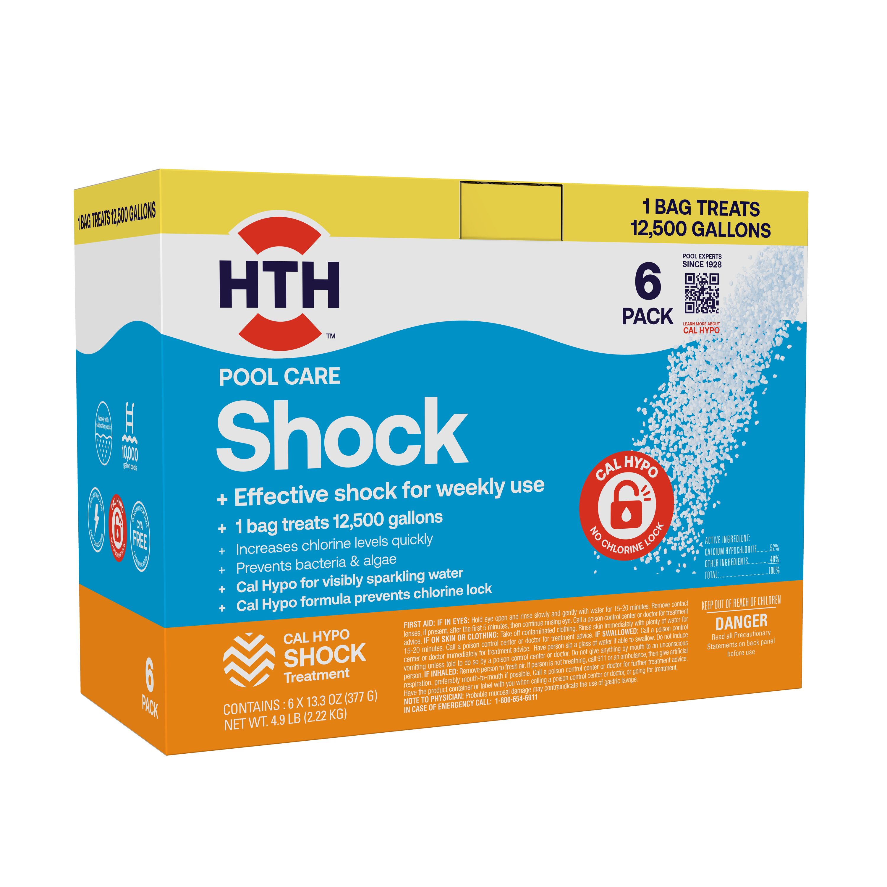 HTH Swimming Pool Shock 6-Pack 13-oz Pool Shock