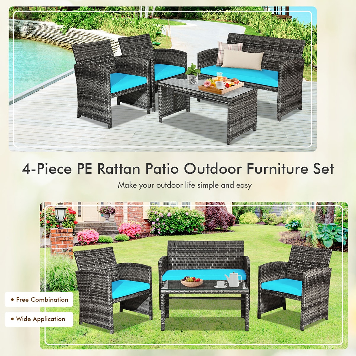 WELLFOR OUJ63238TU Patio-Conversation-Sets - View #7