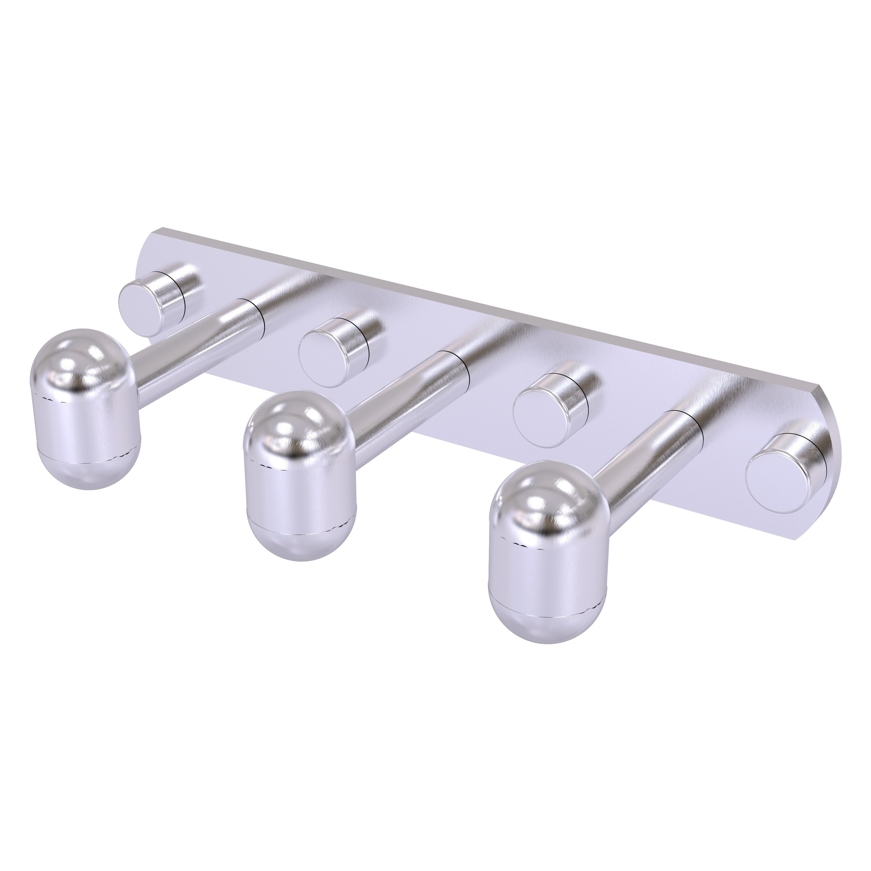 Allied Brass TA-20-3-SCH Tango Satin Chrome Triple -Hook Wall mount Towel Hook