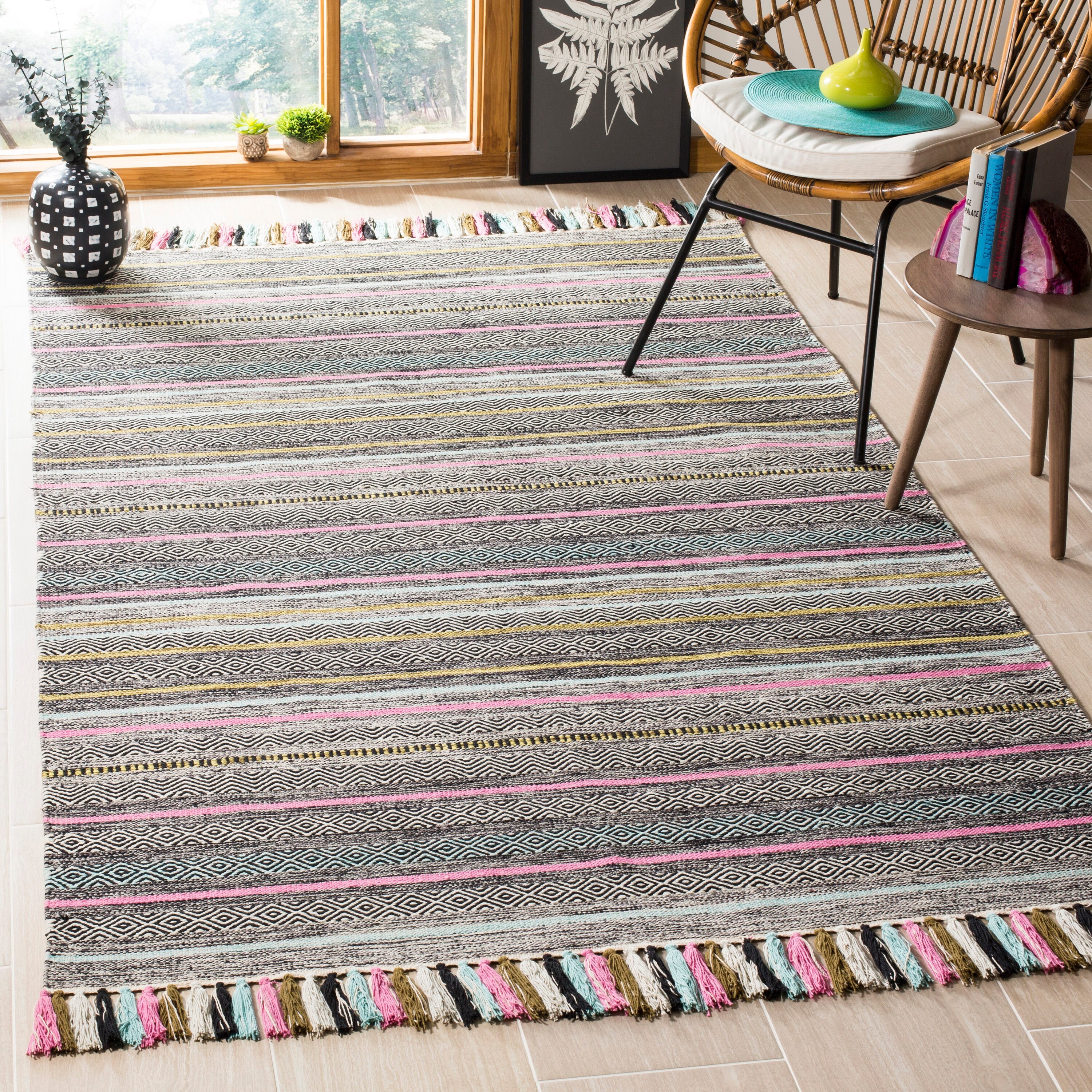 Throw rug Stripe Rugs at