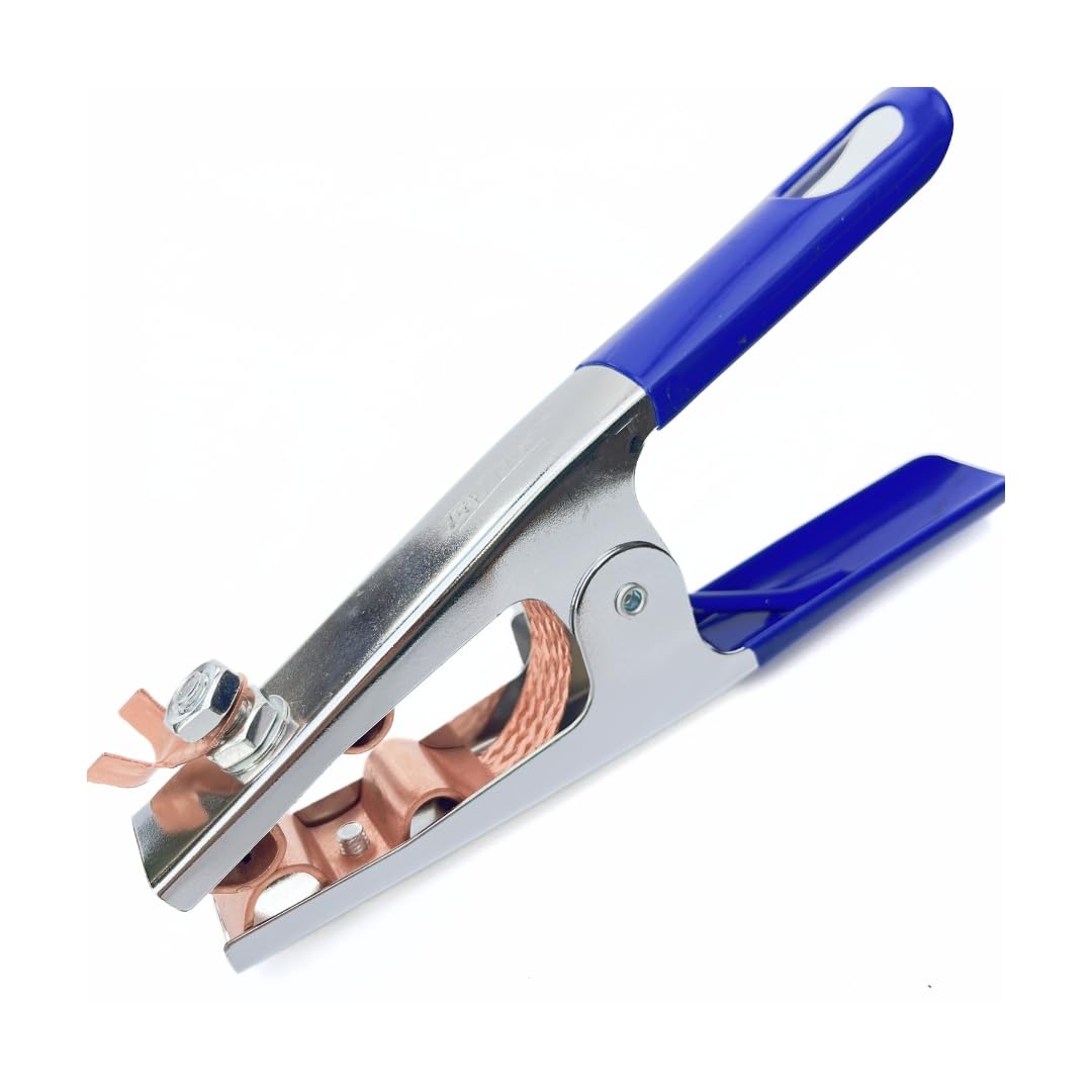 Linder Group Inc Welding Ground Clamp Large Size 9 Point 7 x 4 Point 3 Inch Heavy Duty Copper Iron Alligator Clamp for MIG MMA TIG ARC Plasma Cutting Machine