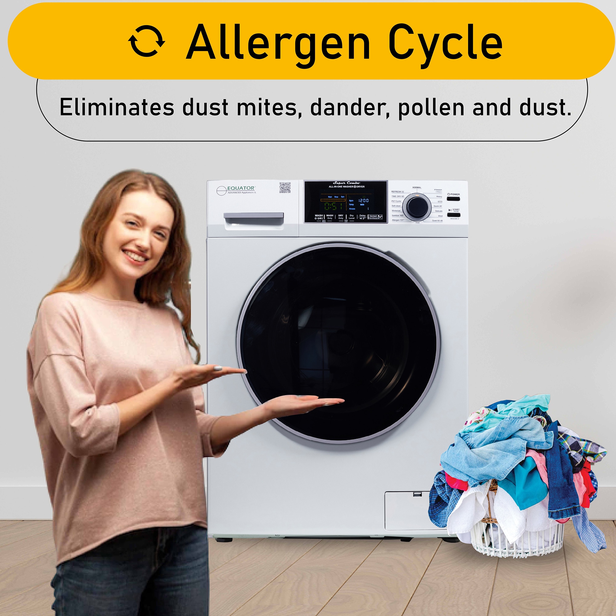 Equator Advanced Appliances EZ 4600 W Combination-Washers-Dryers - View #12