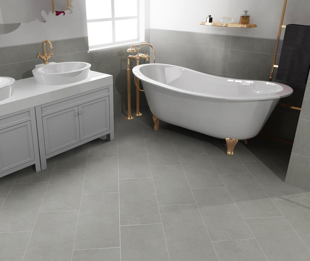 Simply Modern 12 x 24 Floor & Wall Tile in Grey