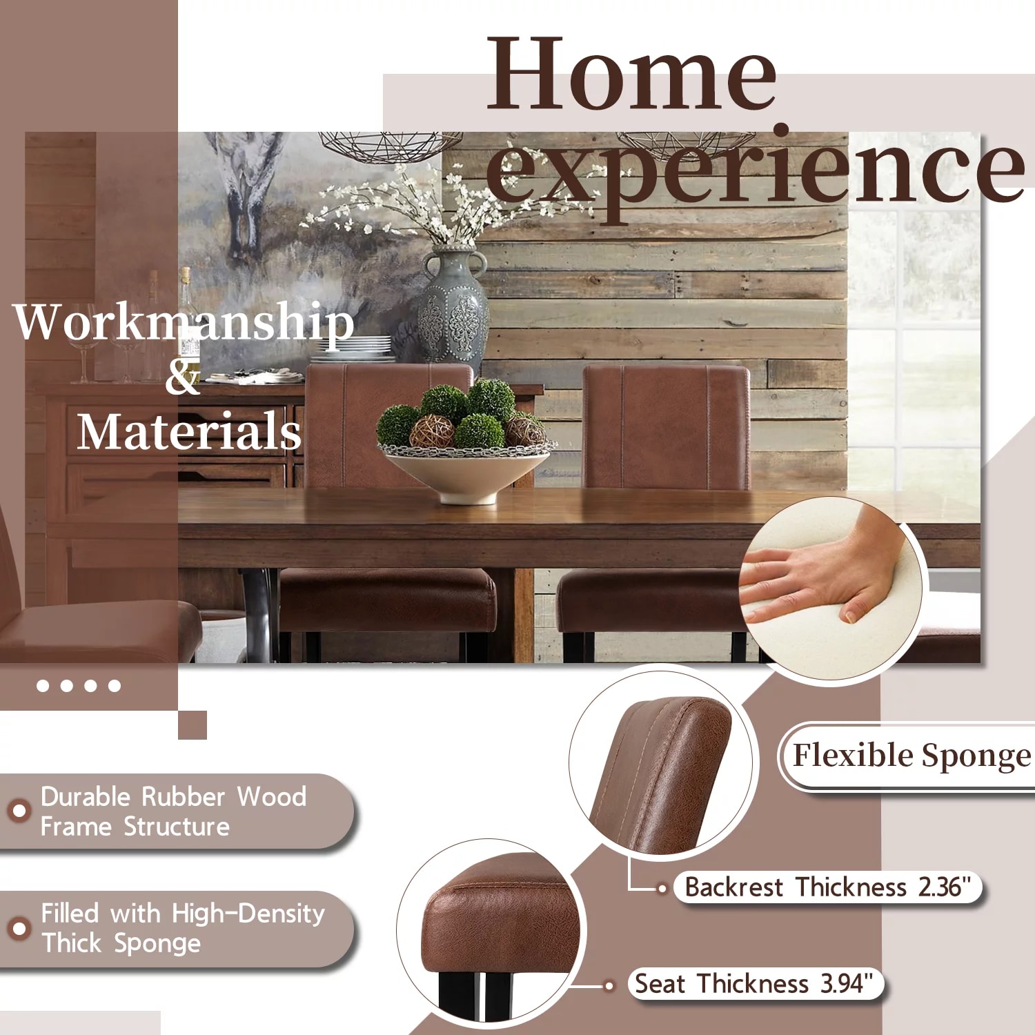 Vineego LS-DC201P8-4 Dining-Chairs - View #6