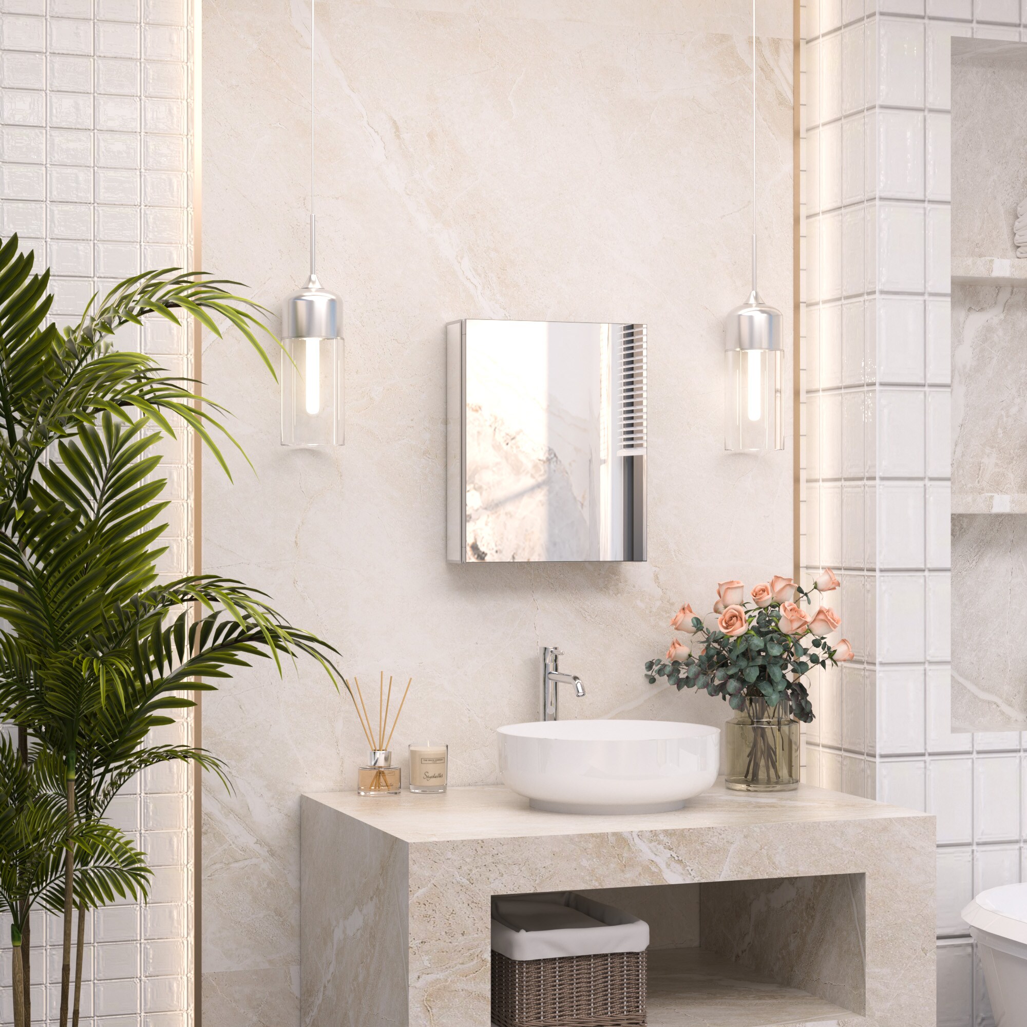 Keonjinn LW-JG-4066SI Bathroom-Medicine-Cabinets - View #2