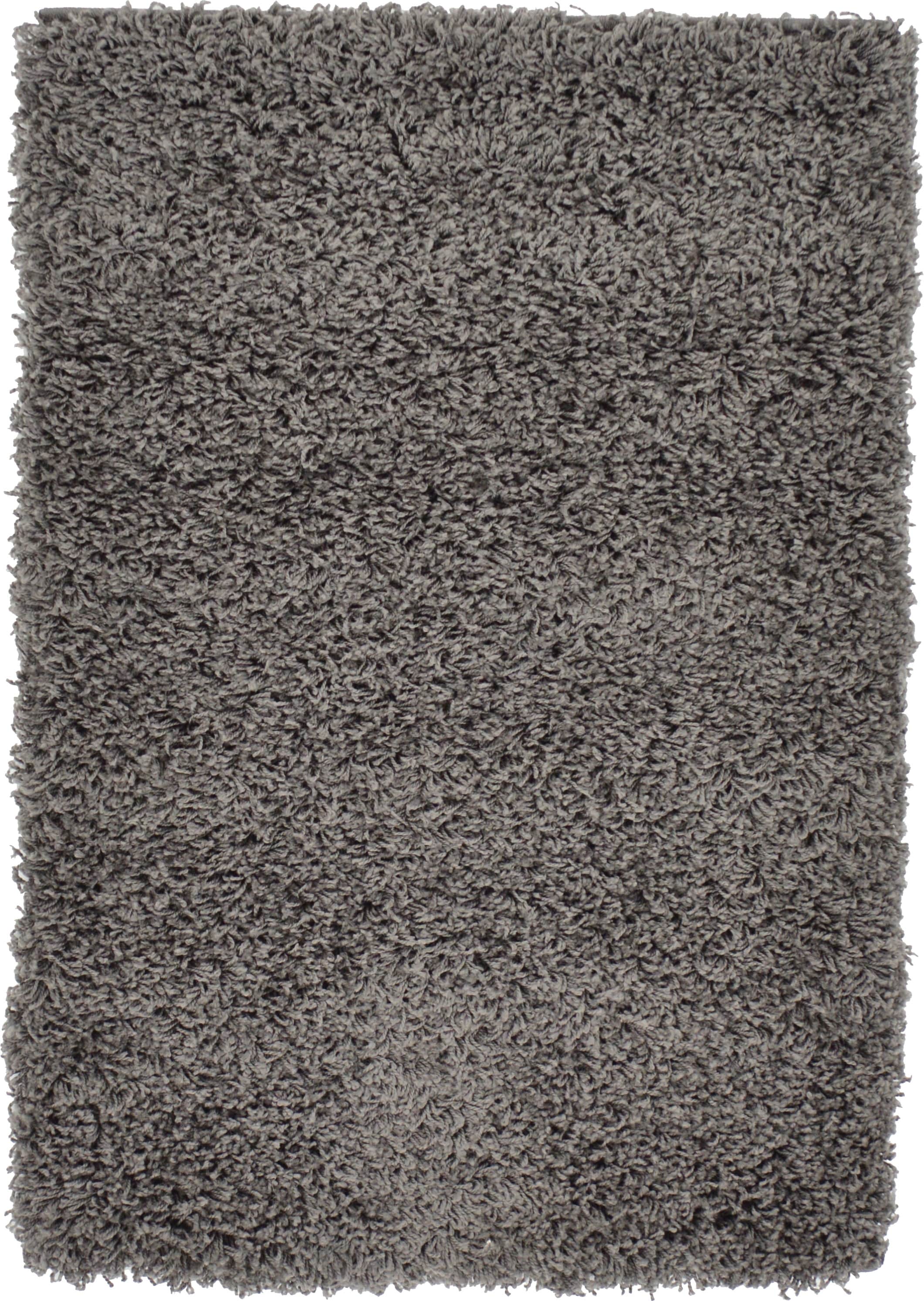 Graphite Gray Reversible Shag Rectangular Rug, Easy Care & Stain-Resistant
