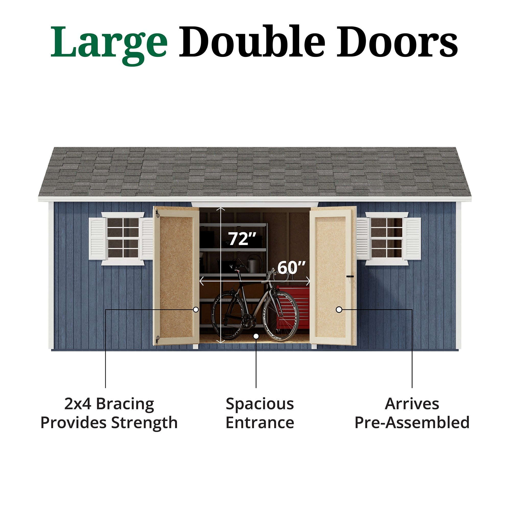 Little Cottage Co 12X18 CWS-PC Wood-Storage-Buildings - View #4