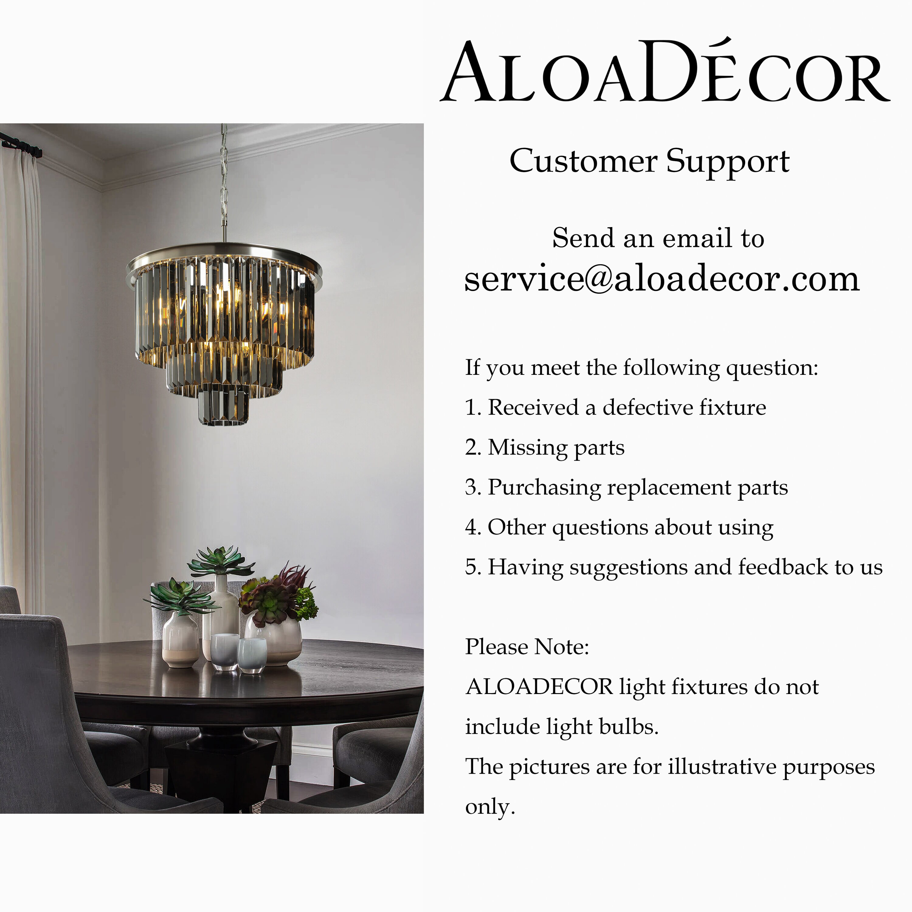 AloaDecor Lighting 10-Light Polished Nickel Modern