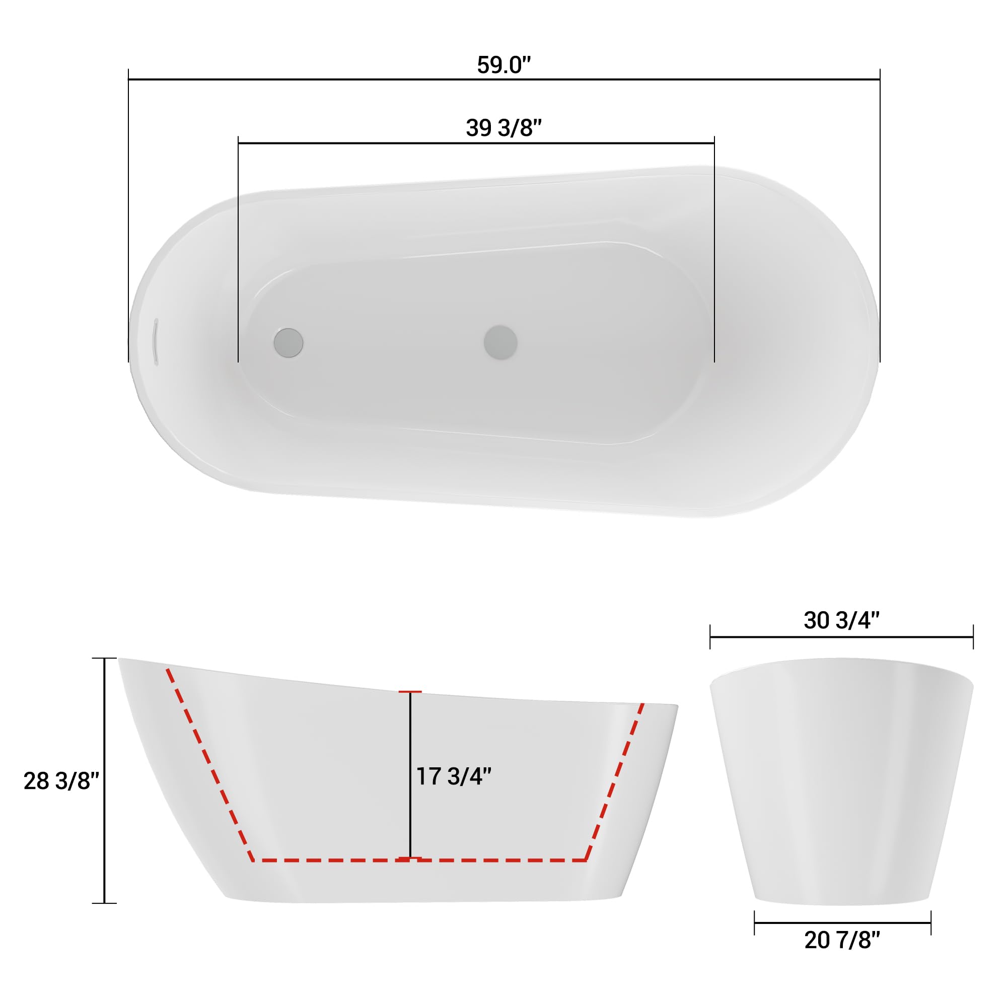 Assile XH26090531 bathtubs - View #2