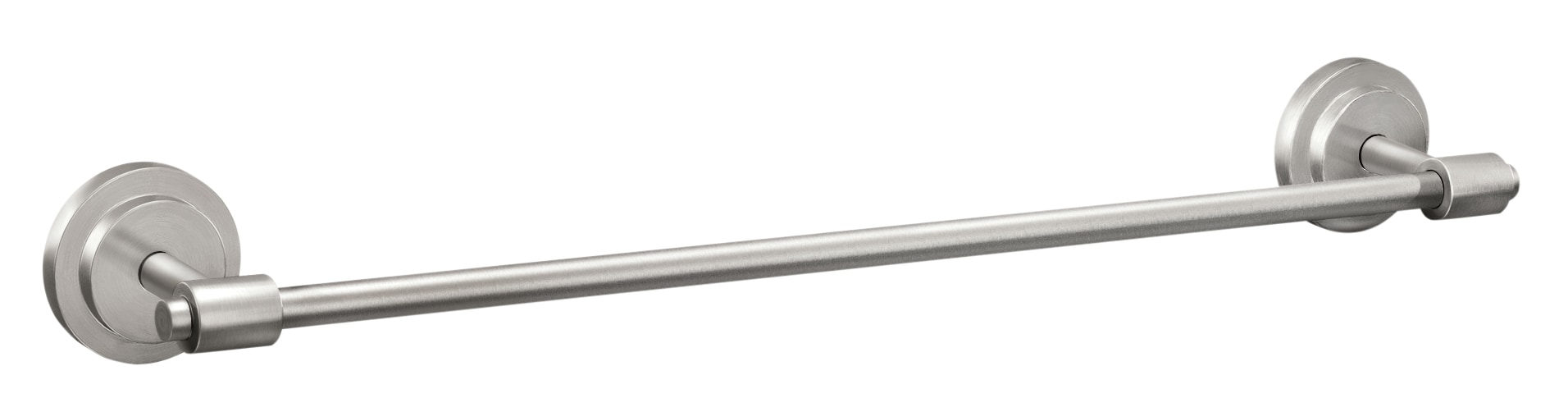 Moen Iso 18-in Brushed Nickel Wall Mount Single Towel Bar in the Towel Bars  department at