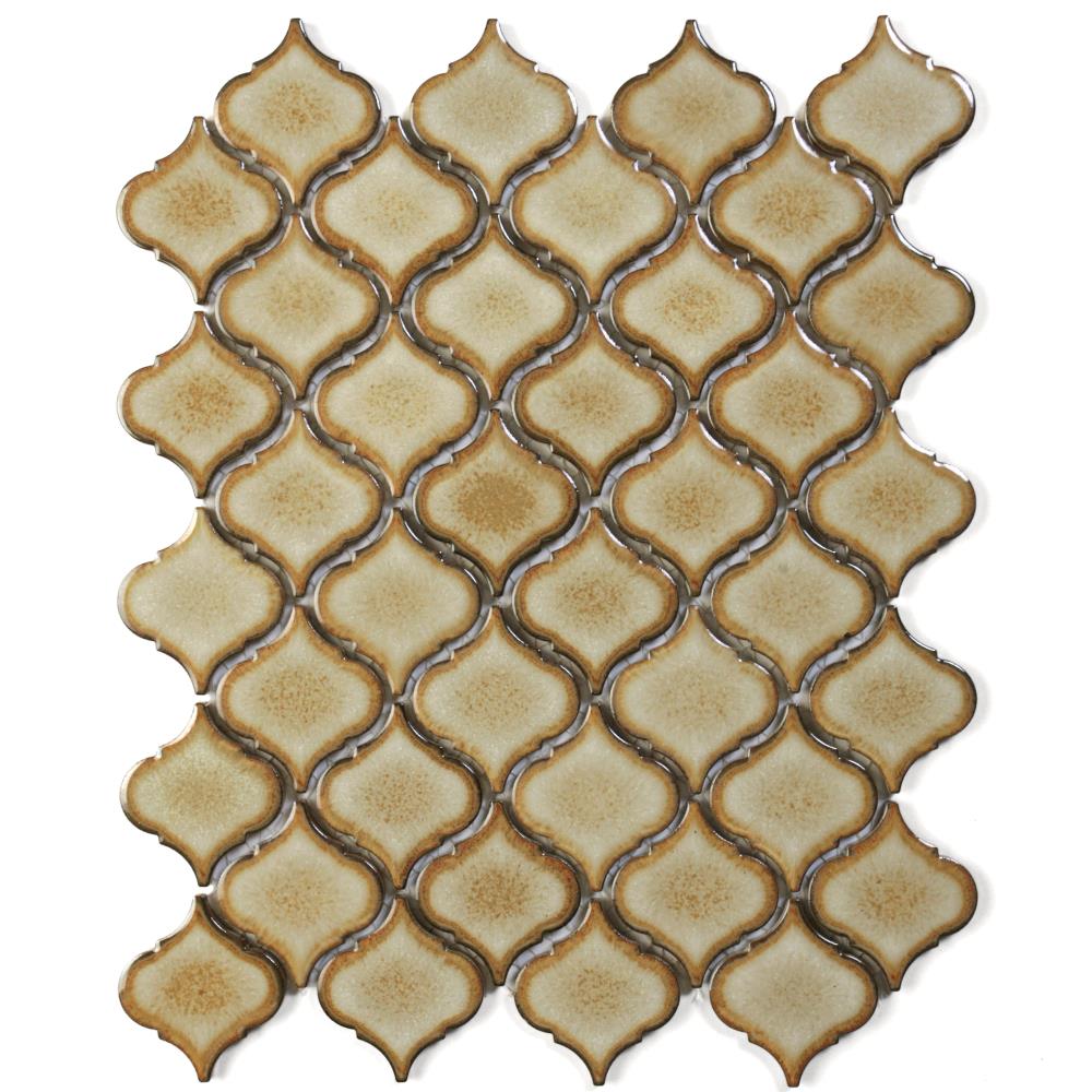 Solistone TESSEN TOAST Tessen 10-Pack Toast 10-in x 13-in Glazed Porcelain Lantern Mosaic Wall Tile