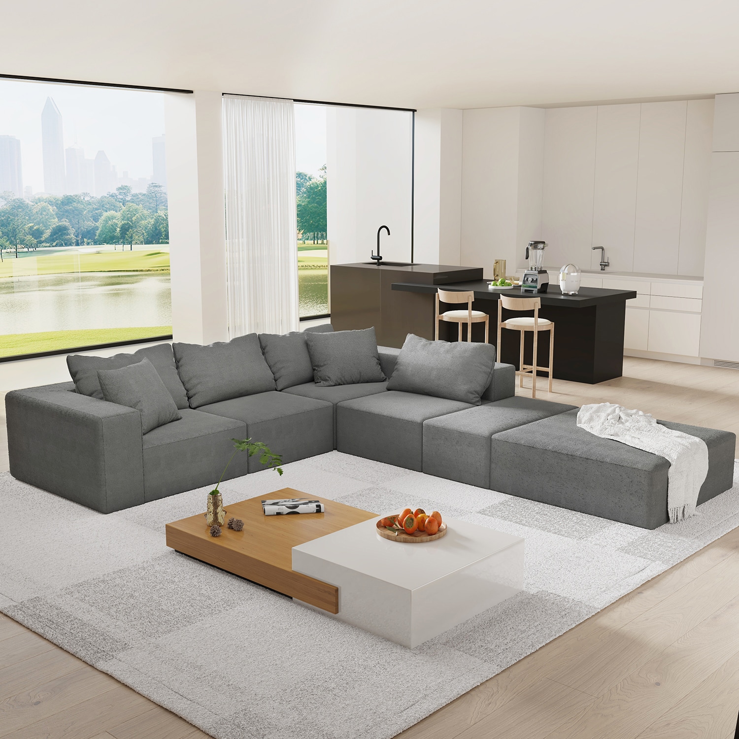 GZMR LZX-WF-2020GY Sofas-Loveseats - View #6