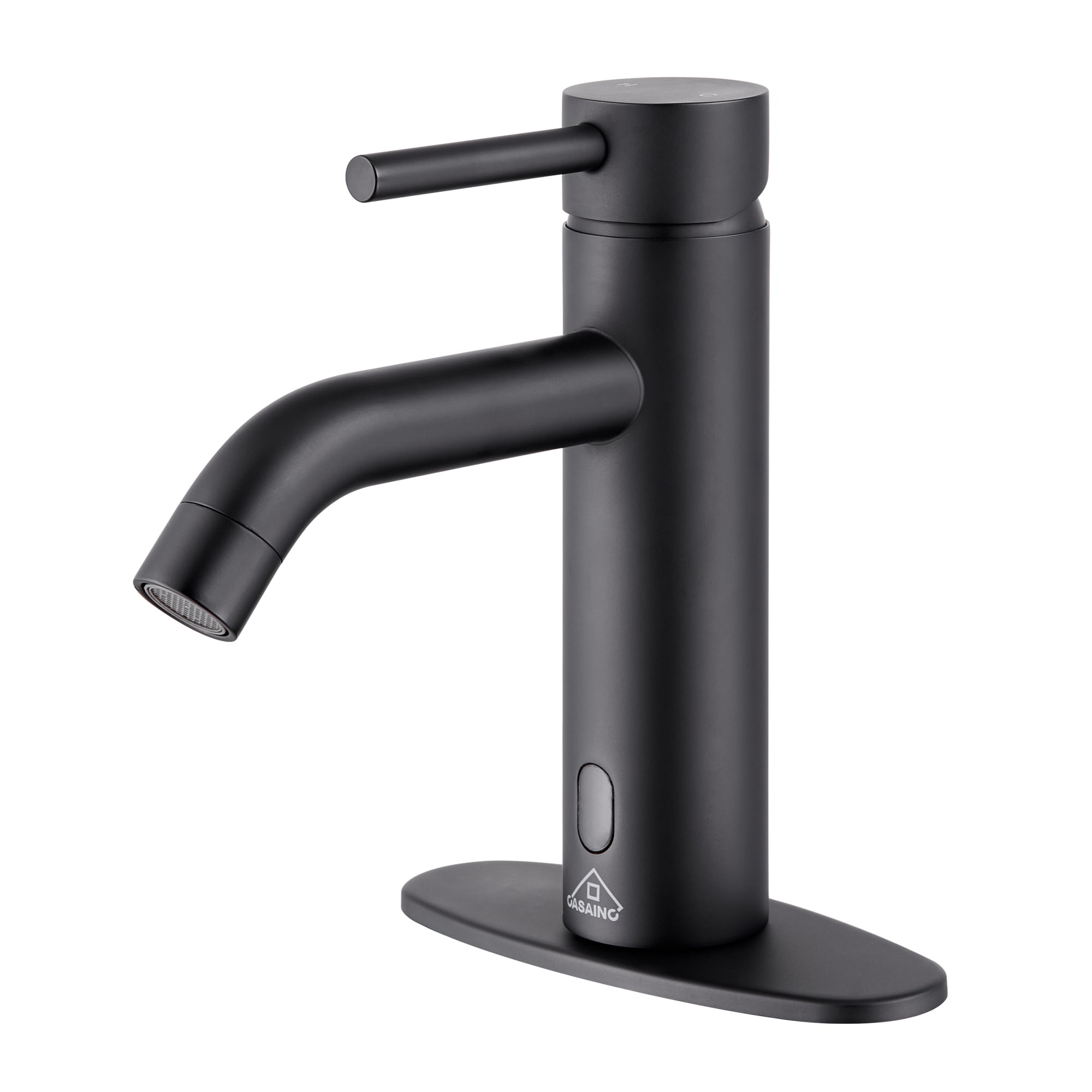 Matte Black Stainless Steel Touchless Bathroom Sink Faucet