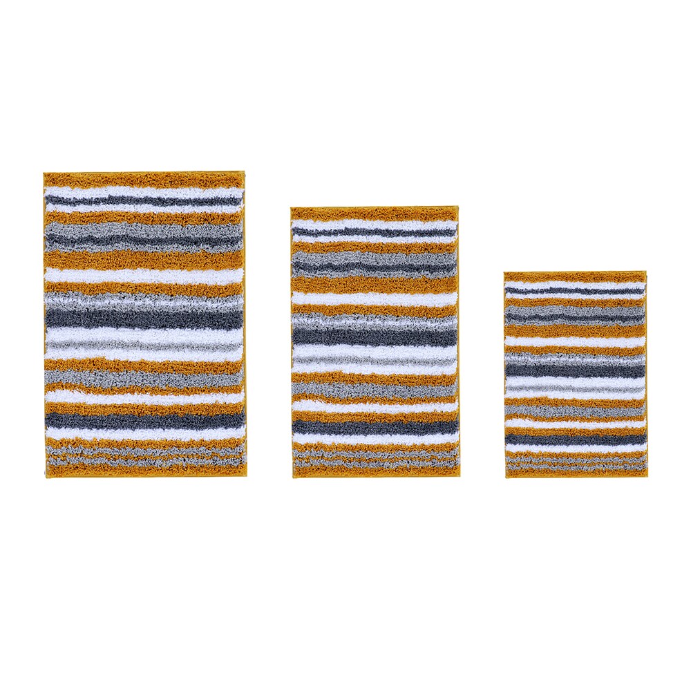 Olivia Gray Erin Cotton Bath Rug 36-in x 24-in Grey Cotton Bath