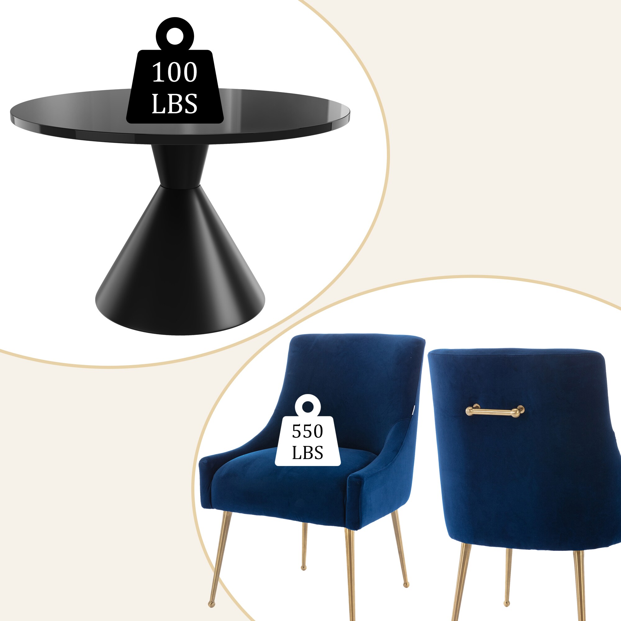 Clihome CL-RBT2-BBK700NY Dining-Sets - View #6