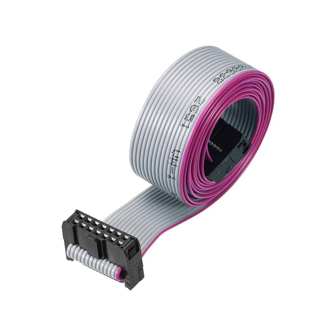 Unique Bargains IDC Wire Flat Ribbon Cable FC/FC Connector A-type 14 Pins 2.54mm Pitch 1m Length Gray #S26042300UX3817