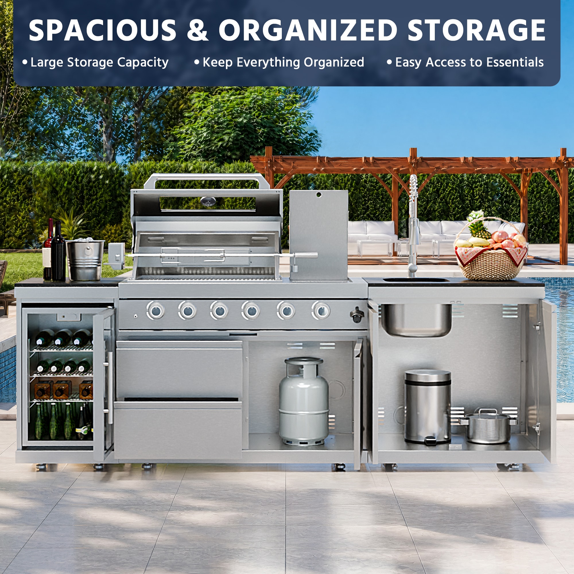 ES-DIY YC-W3103-4SL Modular-Outdoor-Kitchens - View #2