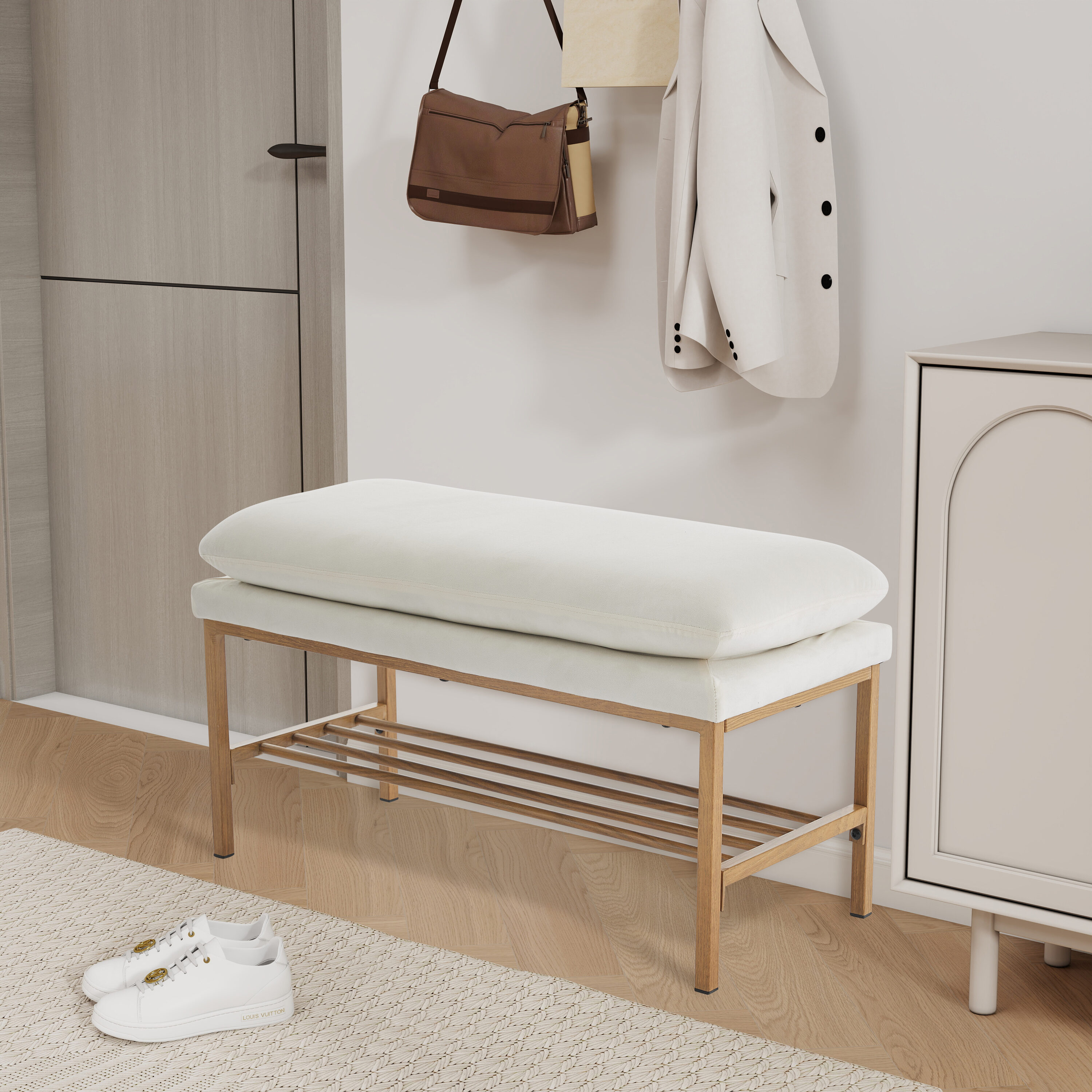 Hrinhom HC-W4107-BEIGE bench - View #3