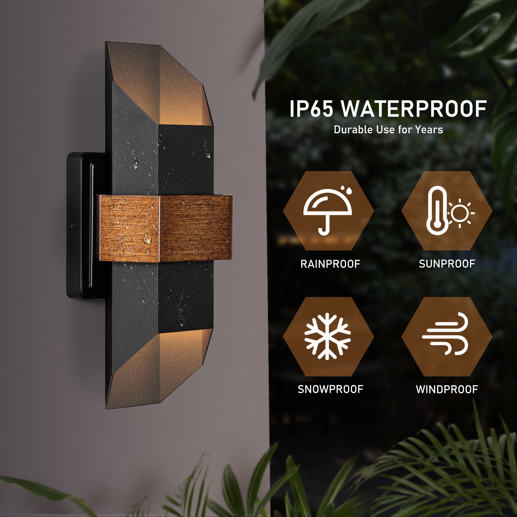 LamQee 06FTL0269ABK Outdoor-Wall-Lighting - View #6