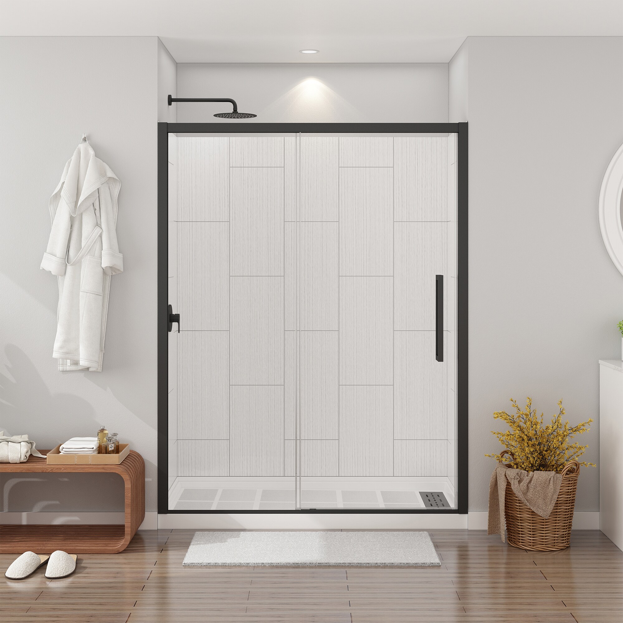 CASAINC CABR1303MB10R25 Alcove-Shower-Kit - View #3